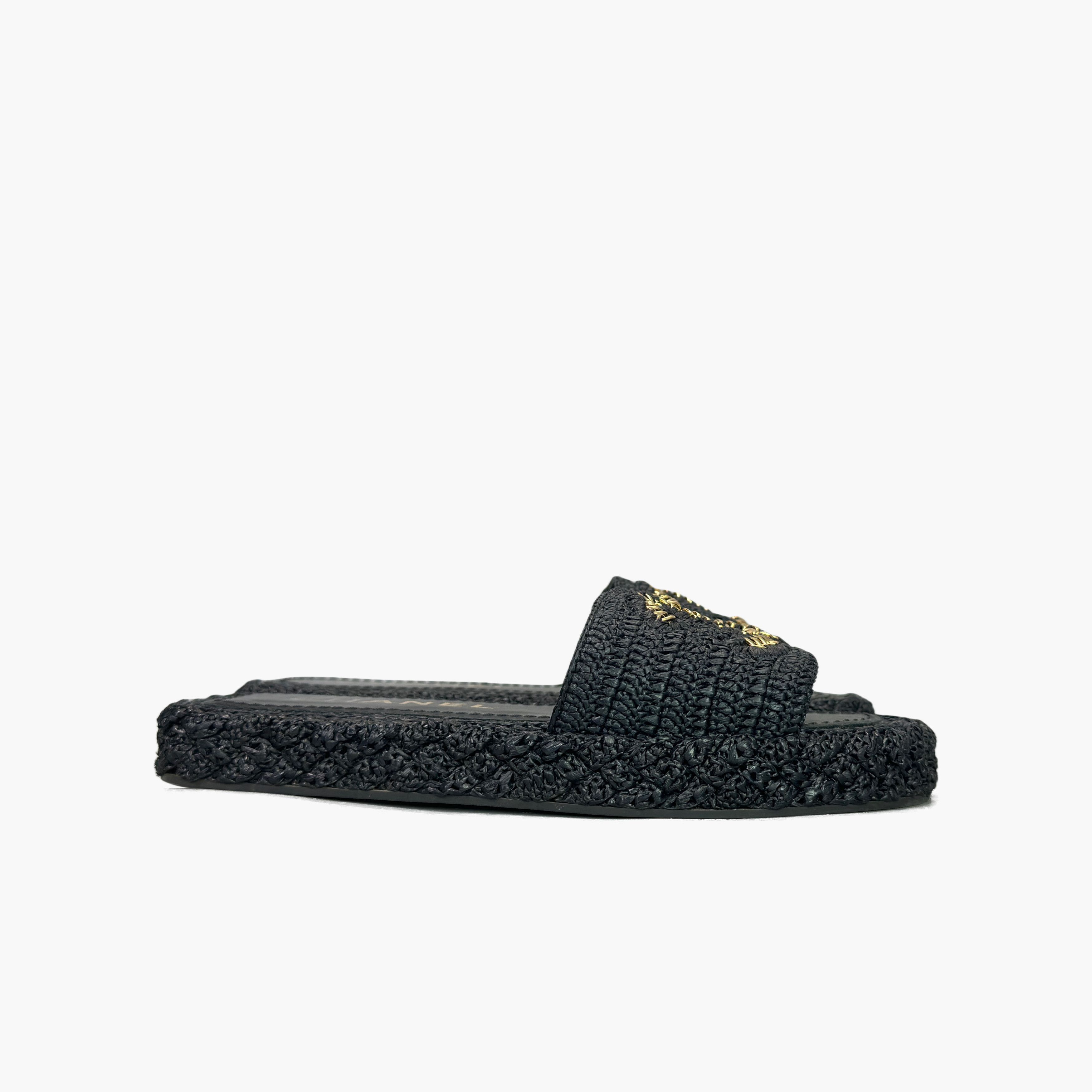 Chanel Chanel Woven CC Logo Sandals Size 37 Size US 7 / IT 37 - 4 Thumbnail