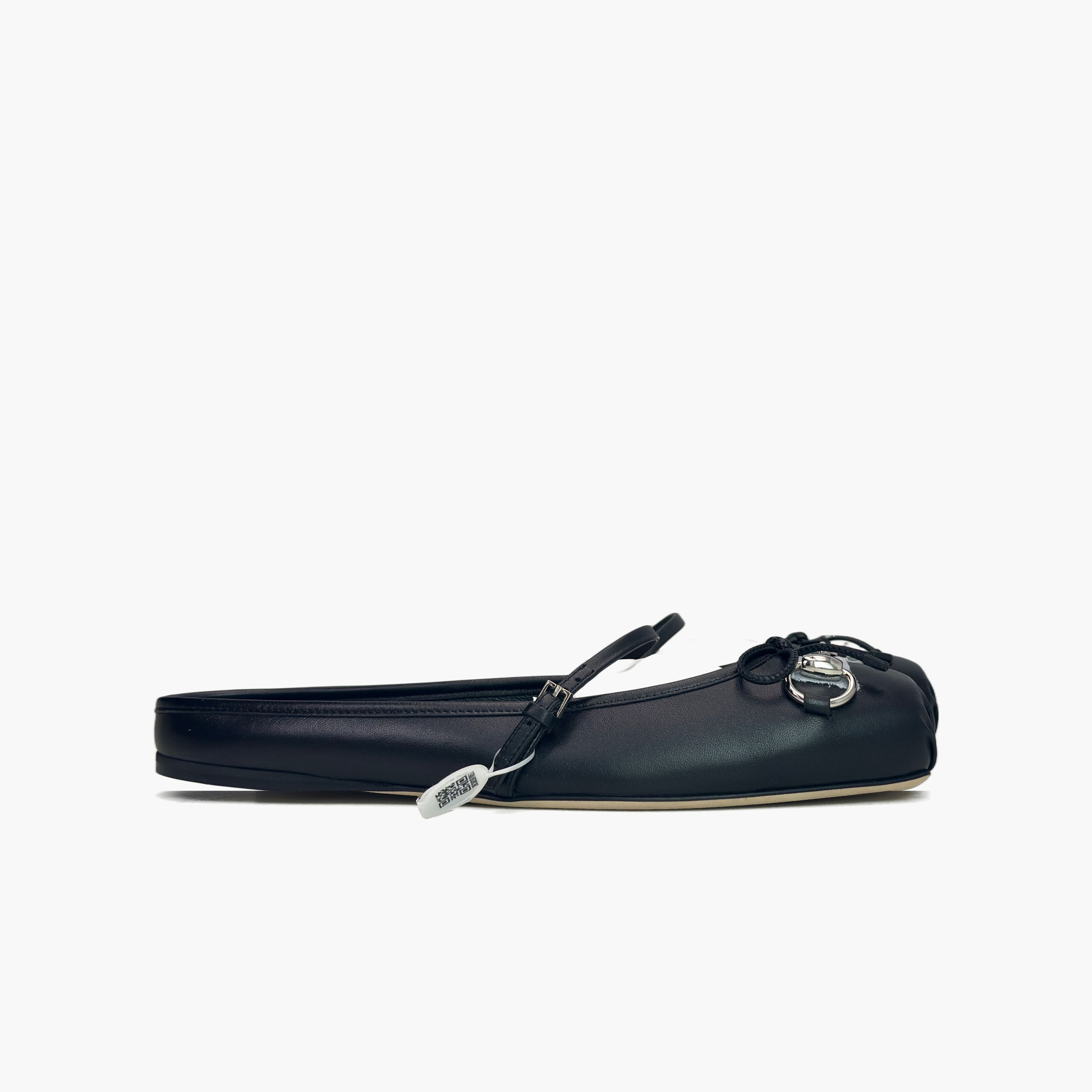 Gucci Gucci Black Leather Horsebit Flats Size 38 Size US 8 / IT 38 - 4 Thumbnail