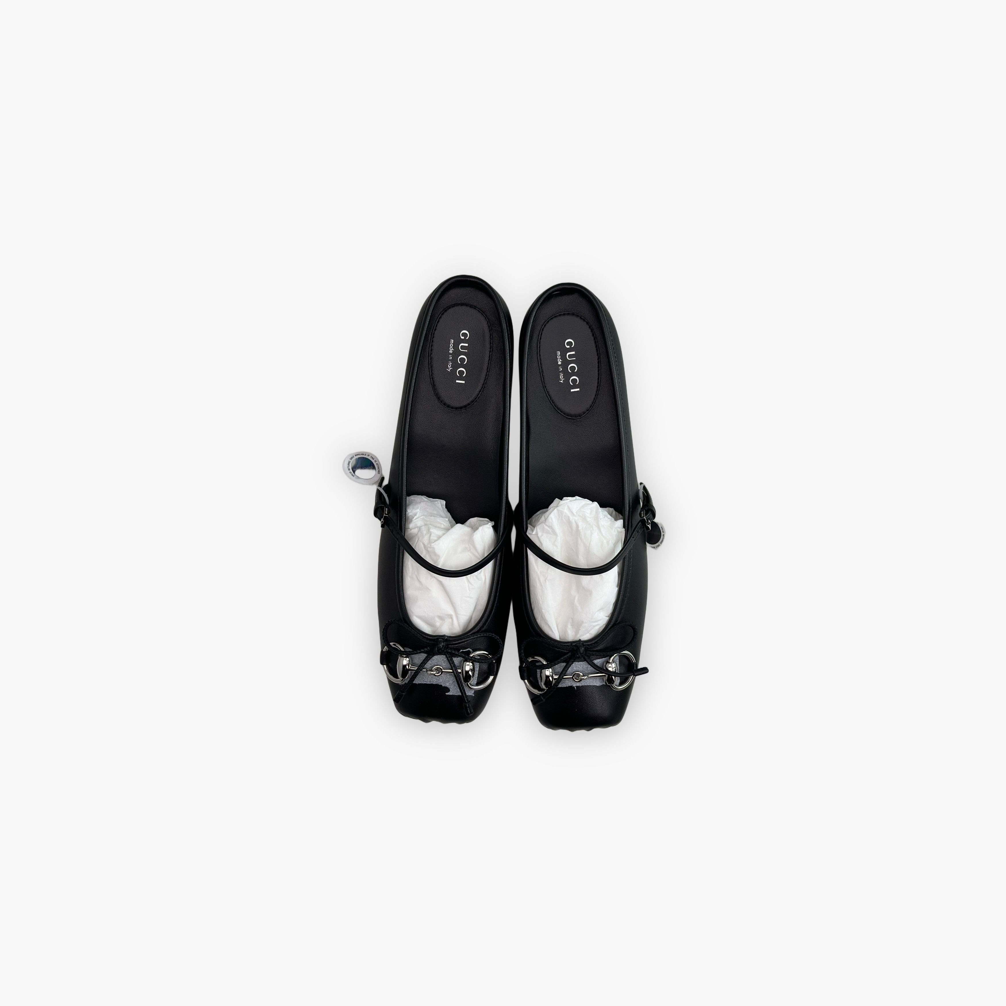 Gucci Gucci Black Leather Horsebit Flats Size 38 Size US 8 / IT 38 - 9 Thumbnail