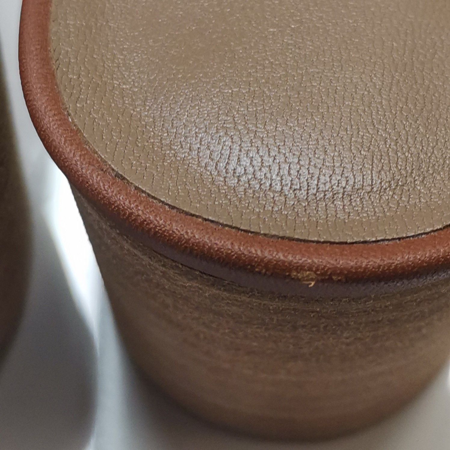 Hermes Hermès Brown Leather Oasis Sandals Size 38 Size US 7 / IT 37 - 10 Thumbnail