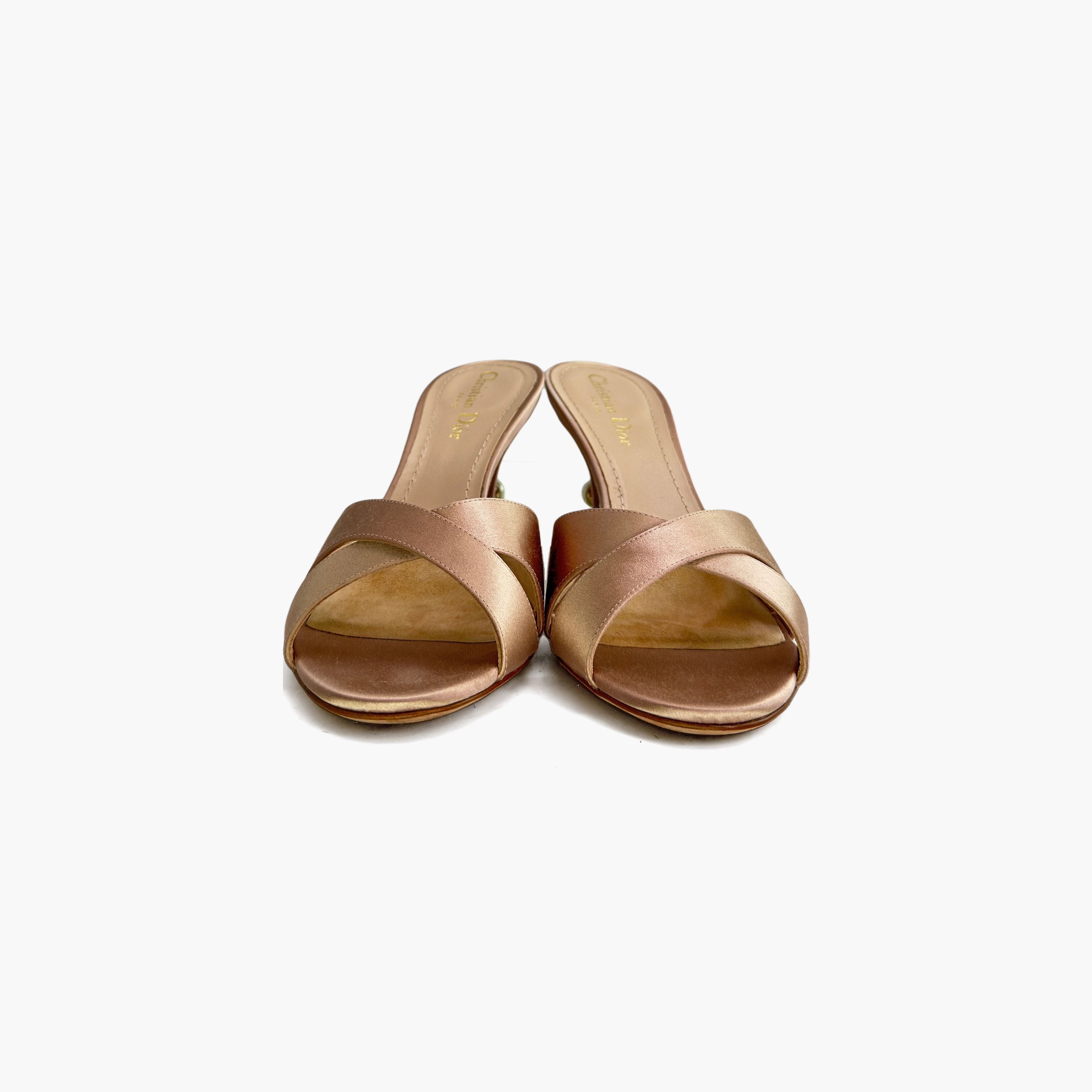 Dior Dior Tribales Pearl Satin Mules Size 40 Size US 10 / IT 40 - 5 Thumbnail