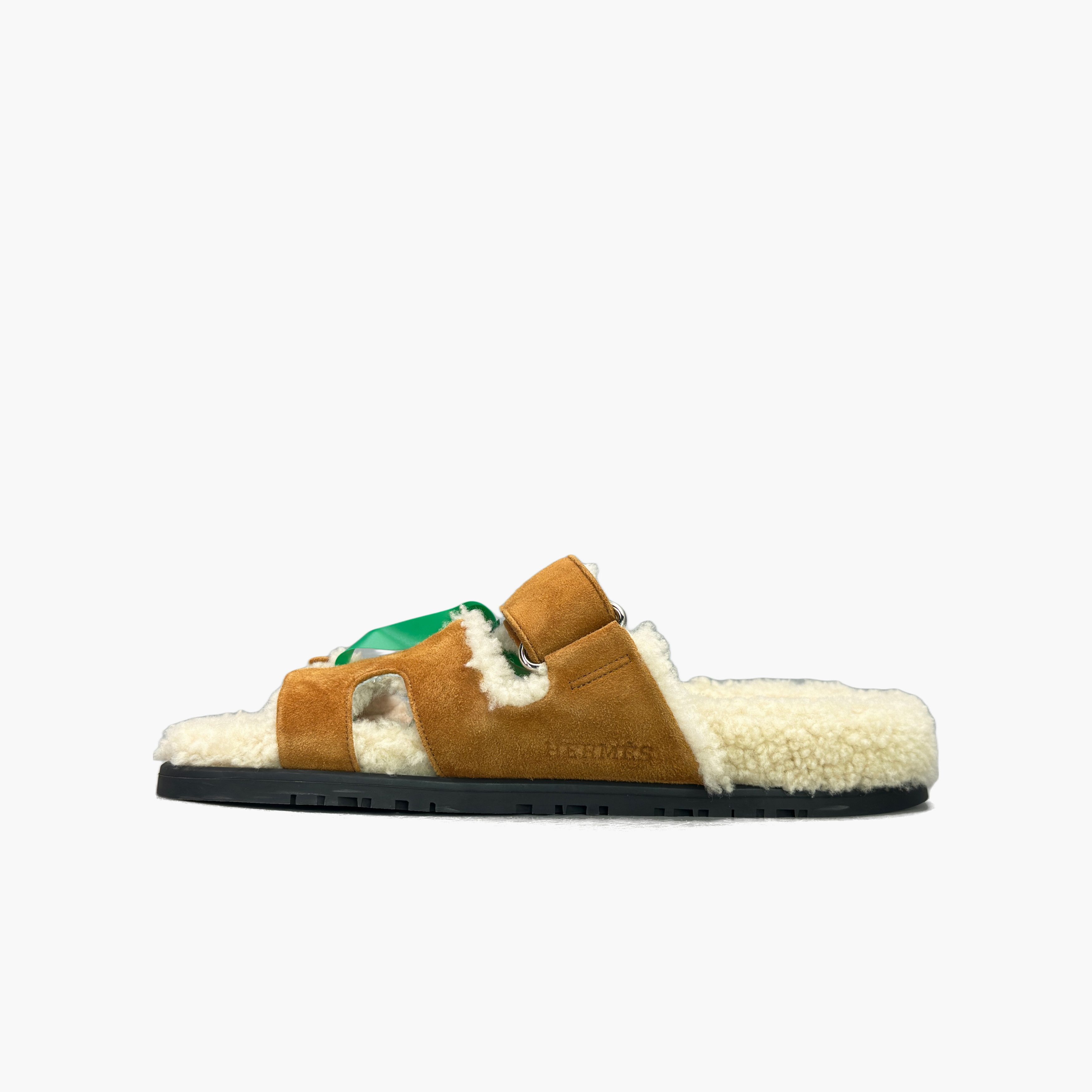 Hermes Hermes Chypre Shearling Sandals Size 36 Size US 5 / IT 35 - 3 Thumbnail