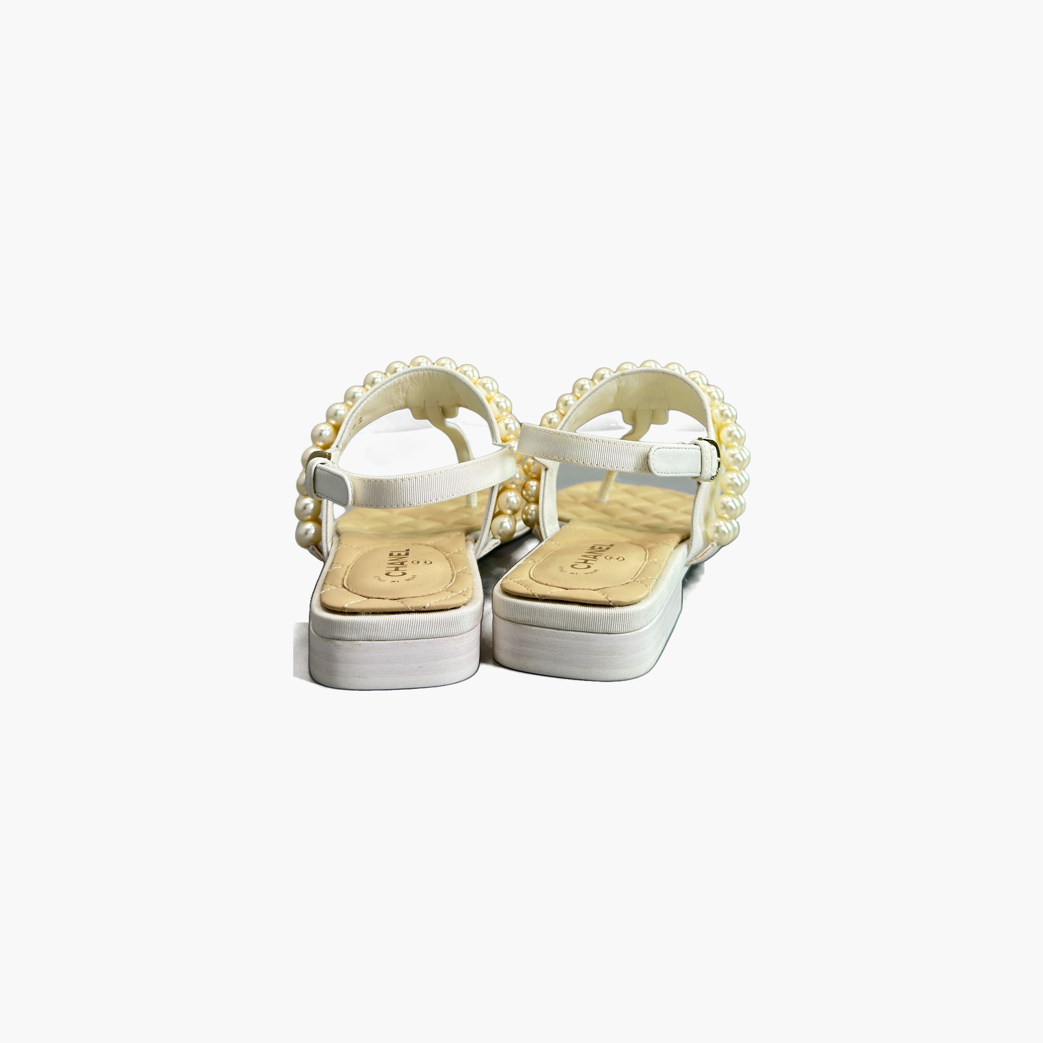 Chanel Chanel Pearl Sandals Size 37 Size US 7 / IT 37 - 6 Thumbnail