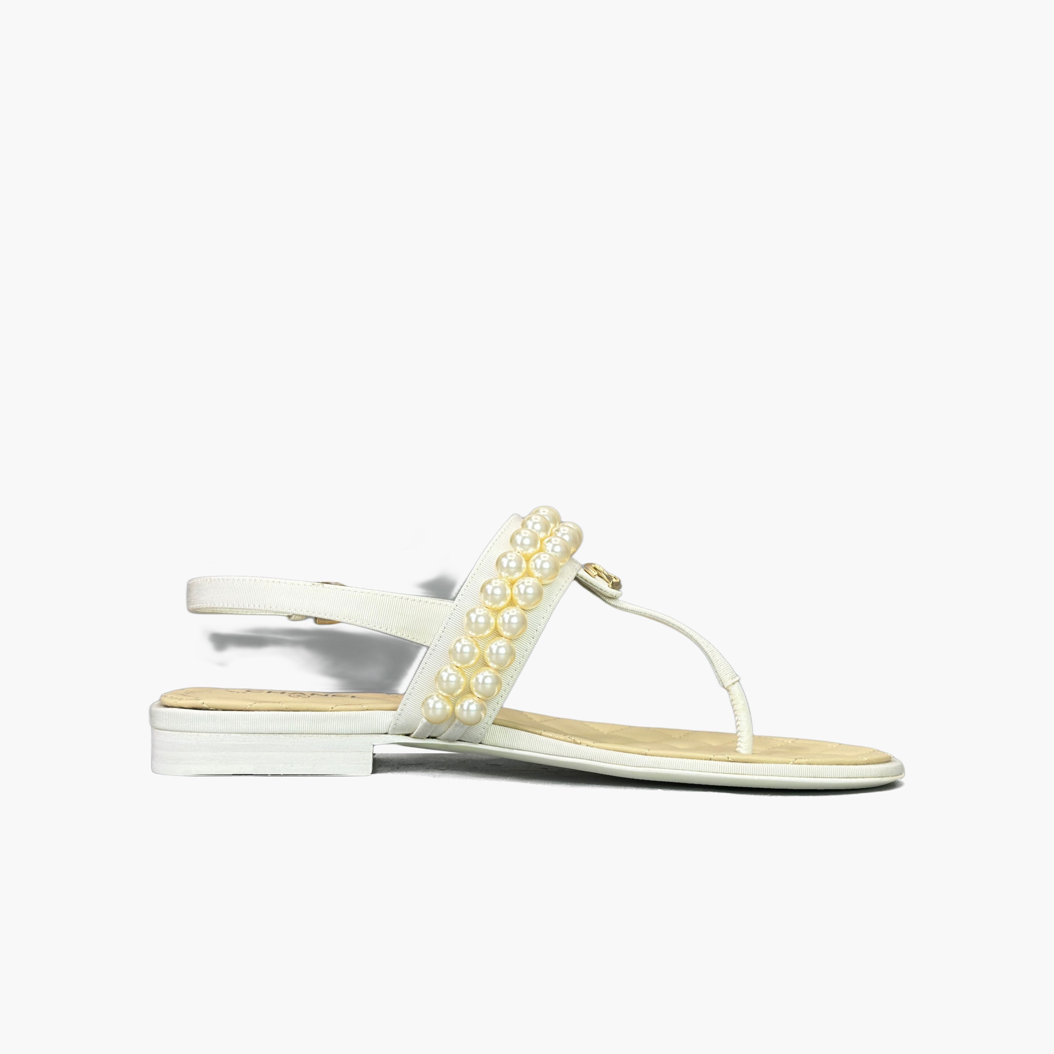 Chanel Chanel Pearl Sandals Size 37 Size US 7 / IT 37 - 2 Thumbnail