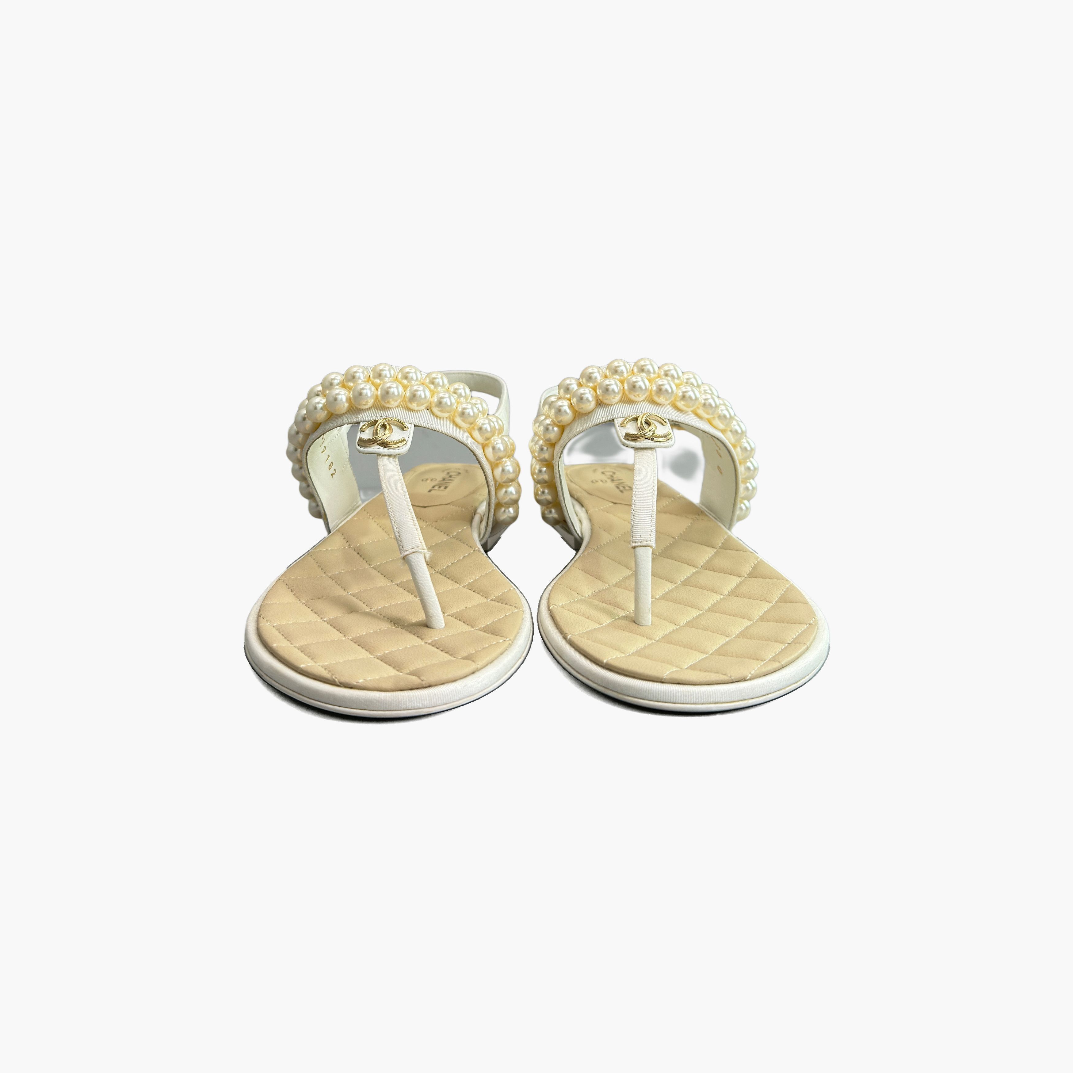 Chanel Chanel Pearl Sandals Size 37 Size US 7 / IT 37 - 5 Thumbnail