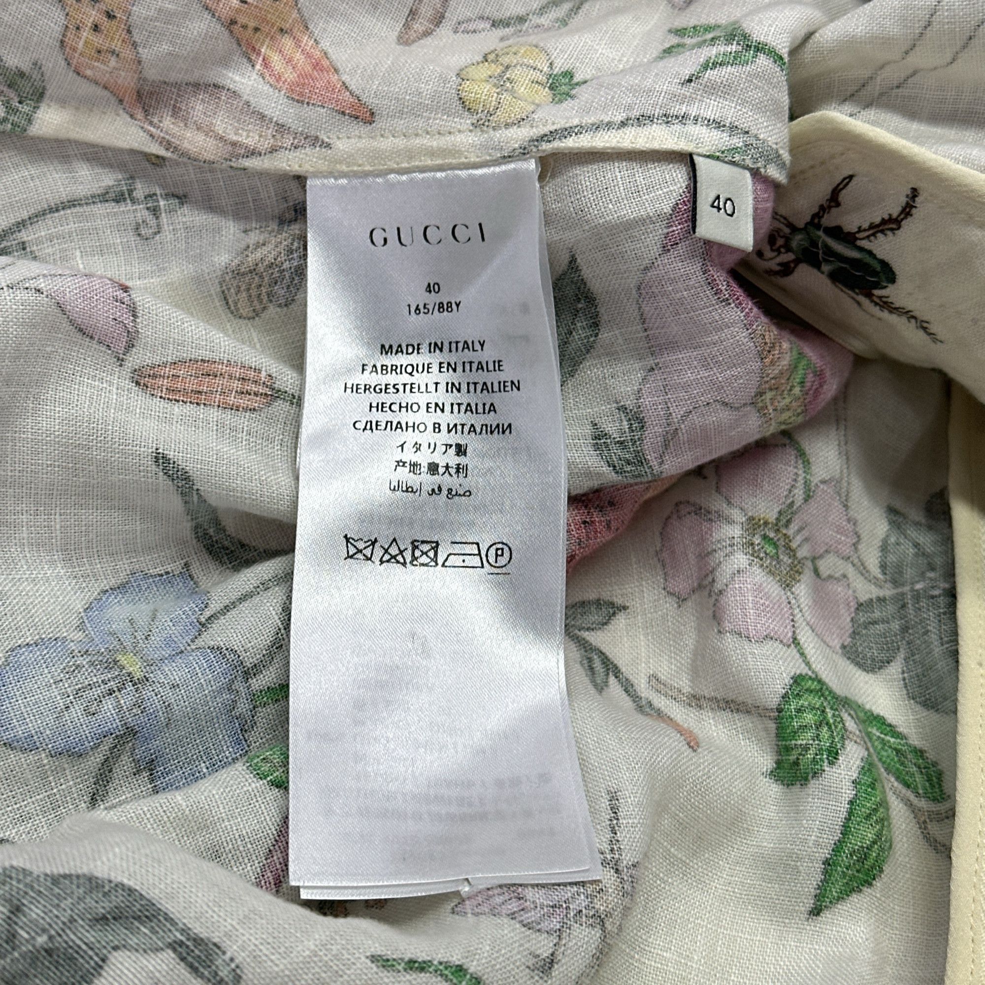 Gucci Gucci Floral Print Mini Dress Size 40 Size S / US 4 / IT 40 - 5 Thumbnail