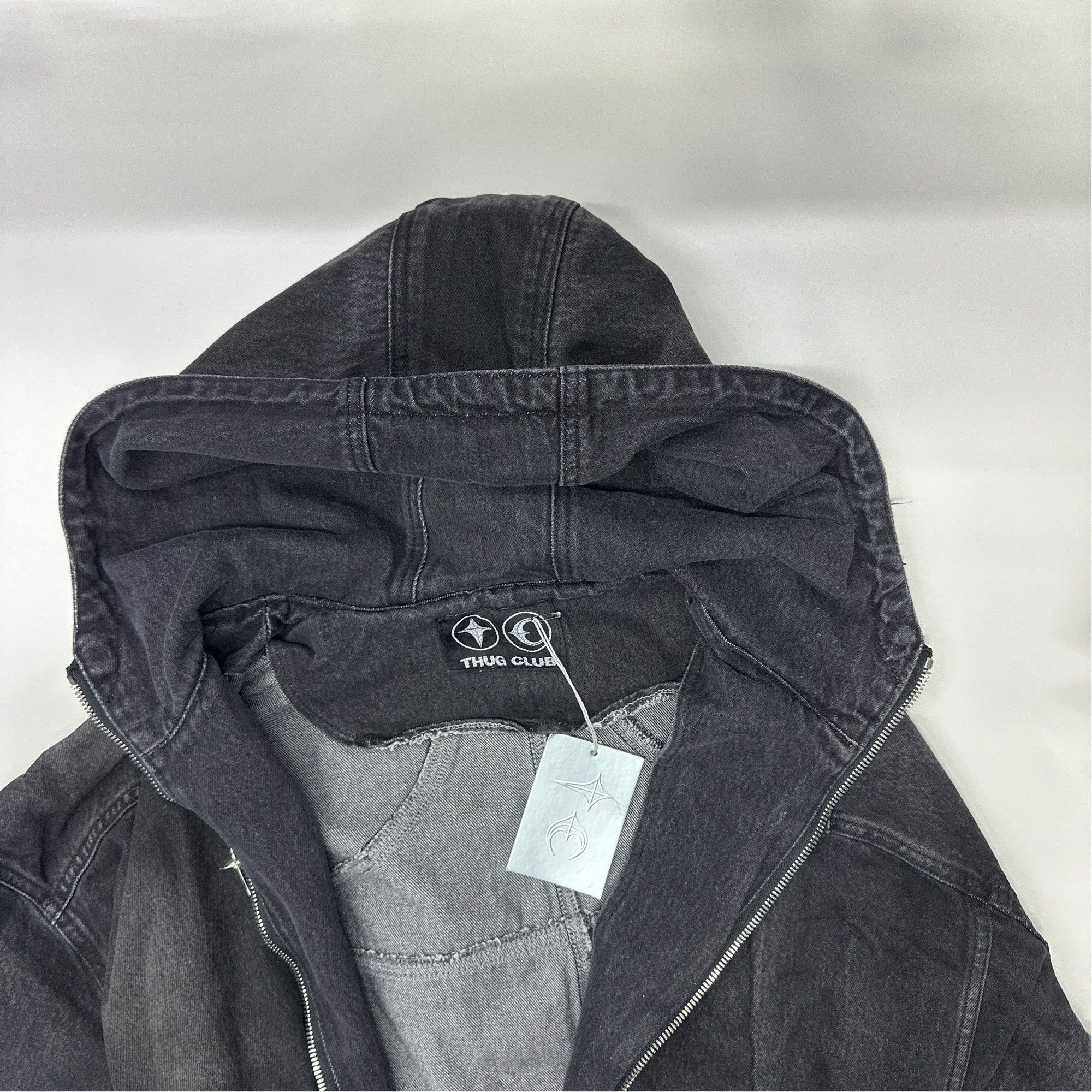 Thug Club Thug Club Denim Hood Jacket Black Size 3 Size US L / EU 52-54 / 3 - 4 Thumbnail