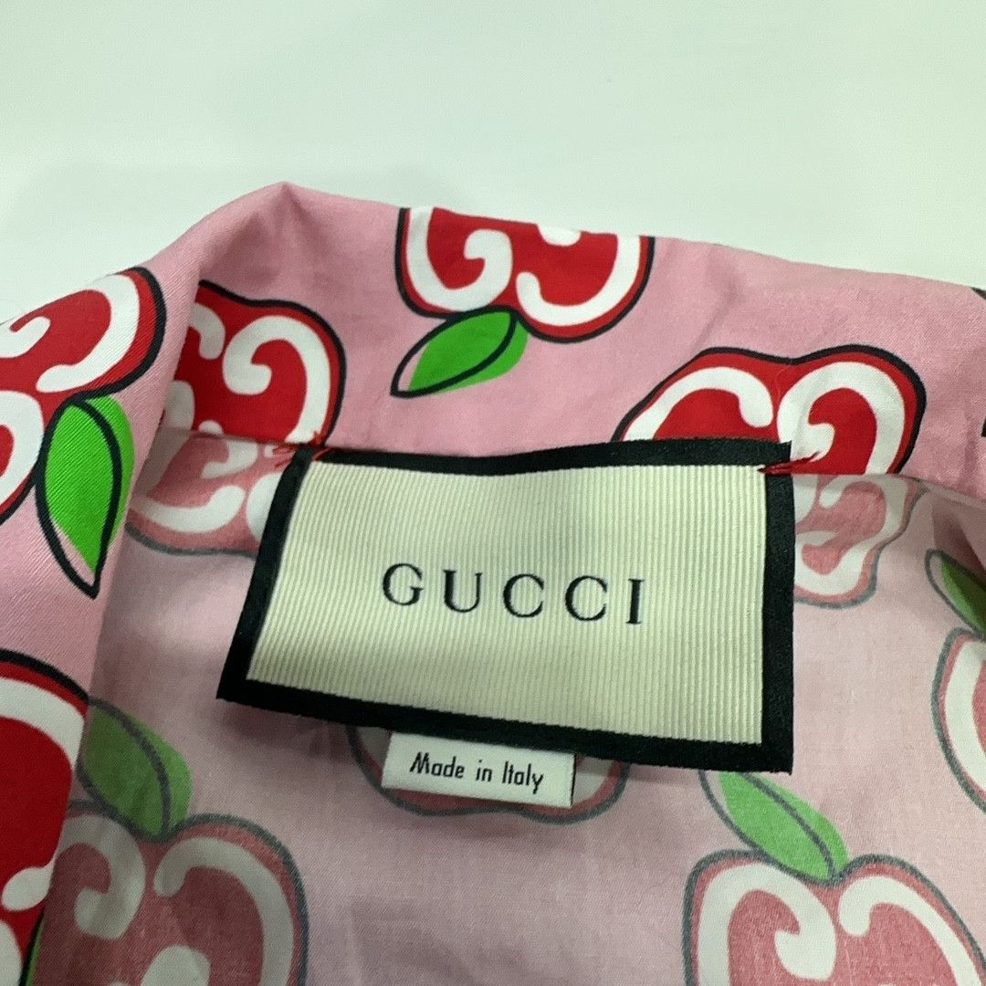 Gucci Gucci Apple GG Print Bowling Shirt Size 40 Size S / US 4 / IT 40 - 4 Thumbnail