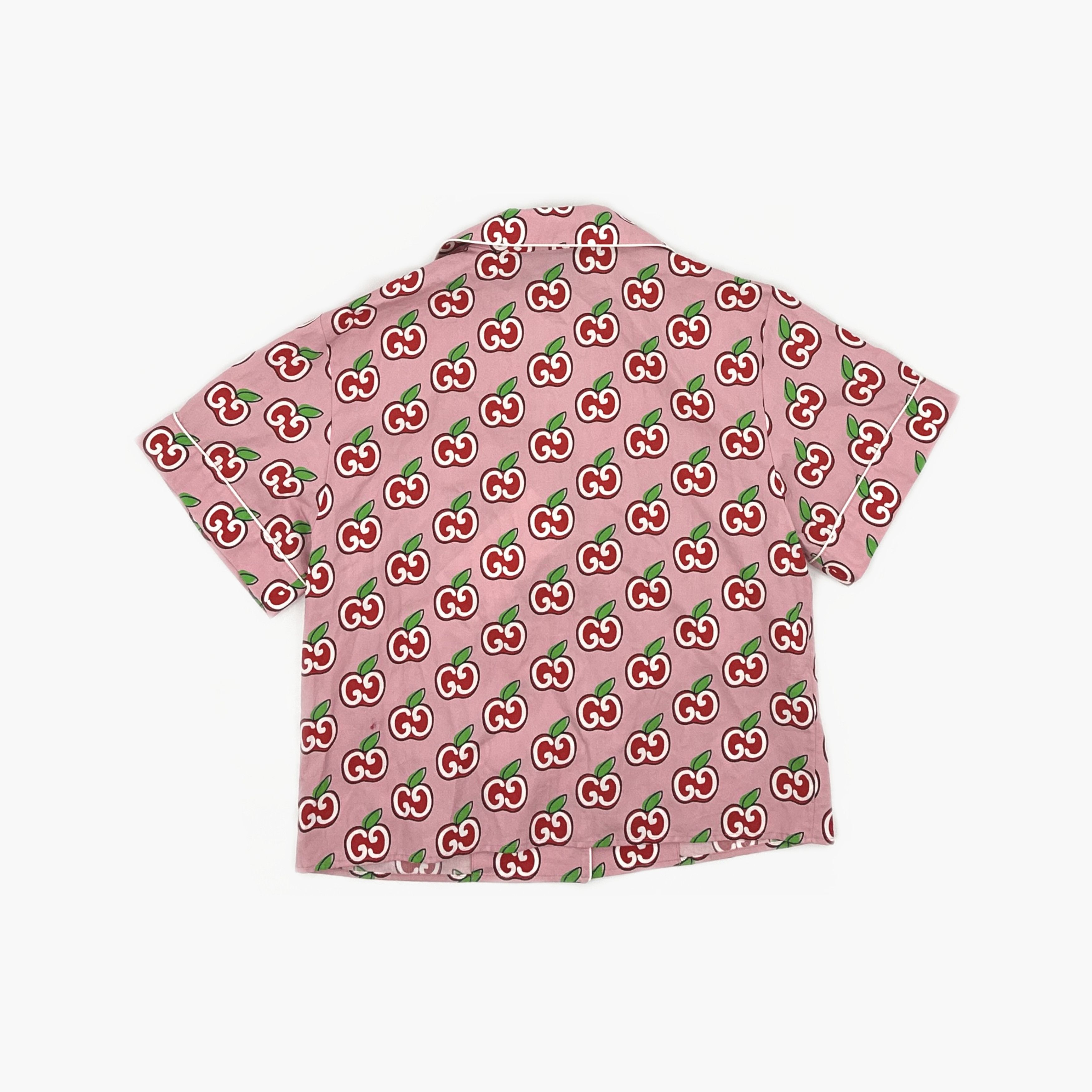 Gucci Gucci Apple GG Print Bowling Shirt Size 40 Size S / US 4 / IT 40 - 2 Thumbnail