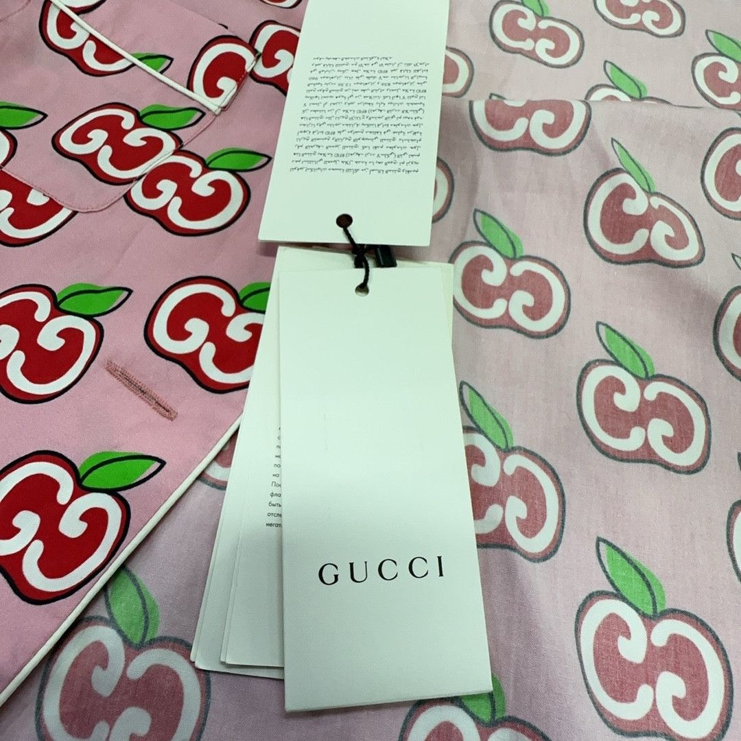 Gucci Gucci Apple GG Print Bowling Shirt Size 40 Size S / US 4 / IT 40 - 3 Thumbnail