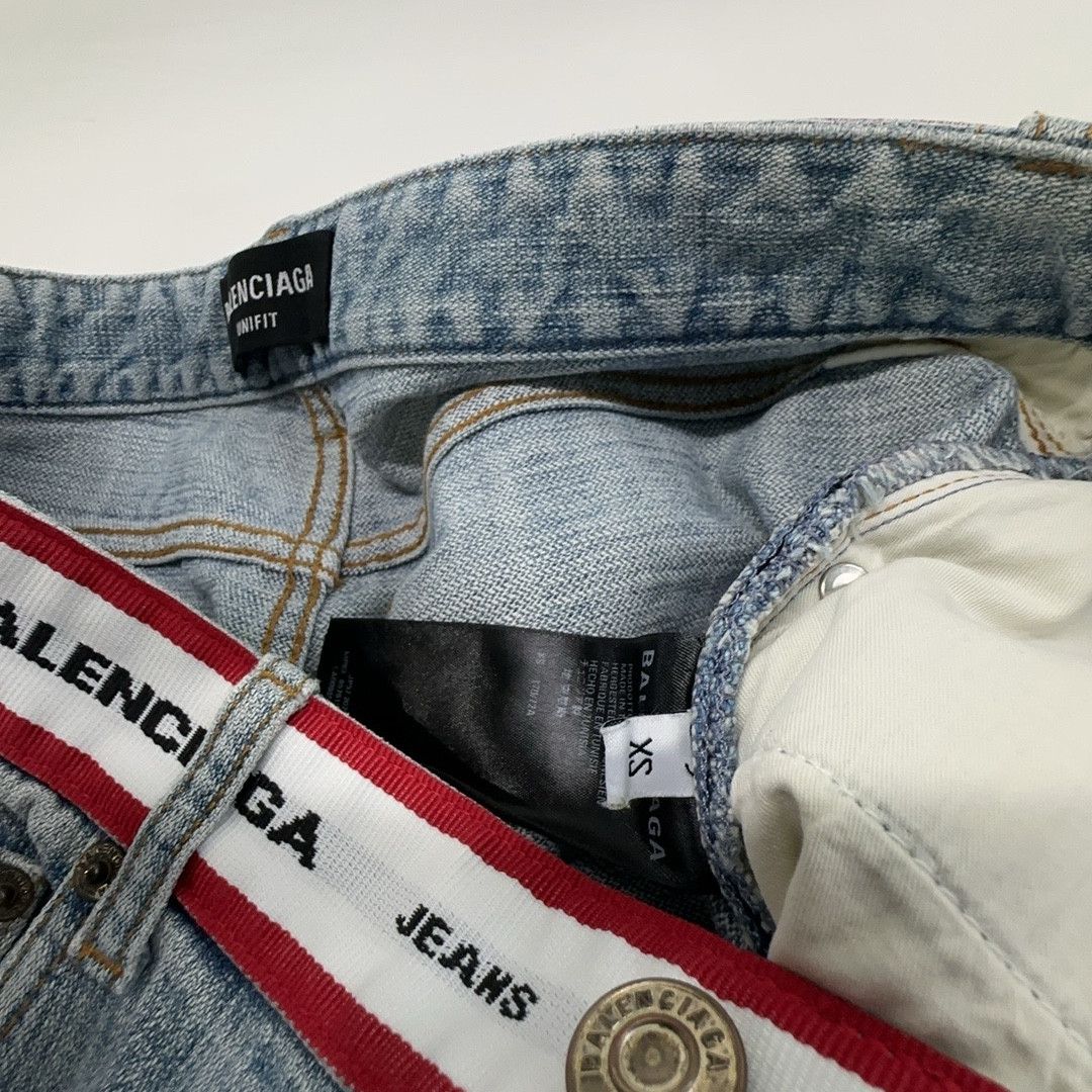 Balenciaga Balenciaga Logo Waistband Denim Jeans Size XS Size US 28 / EU 44 - 3 Thumbnail