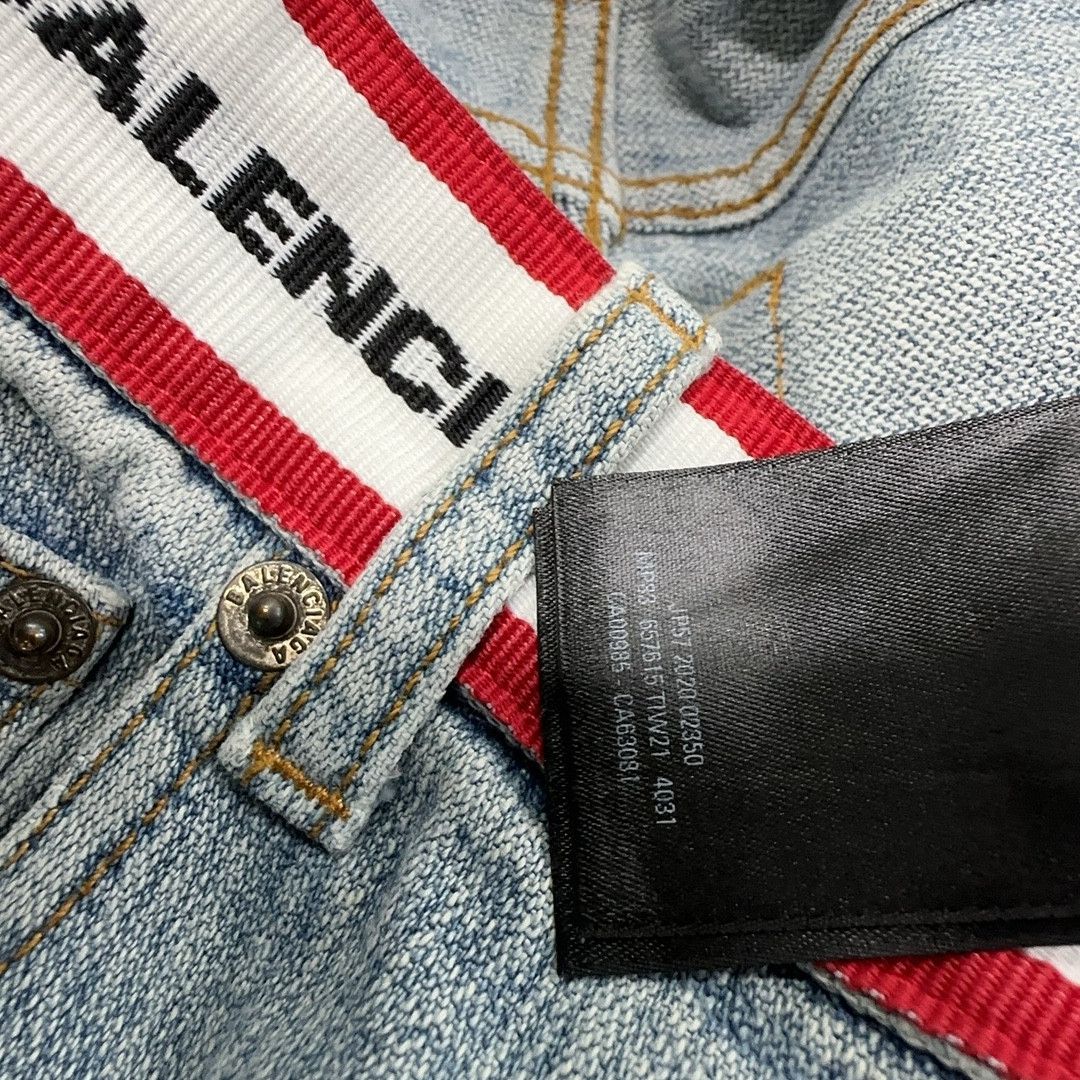 Balenciaga Balenciaga Logo Waistband Denim Jeans Size XS Size US 28 / EU 44 - 4 Thumbnail