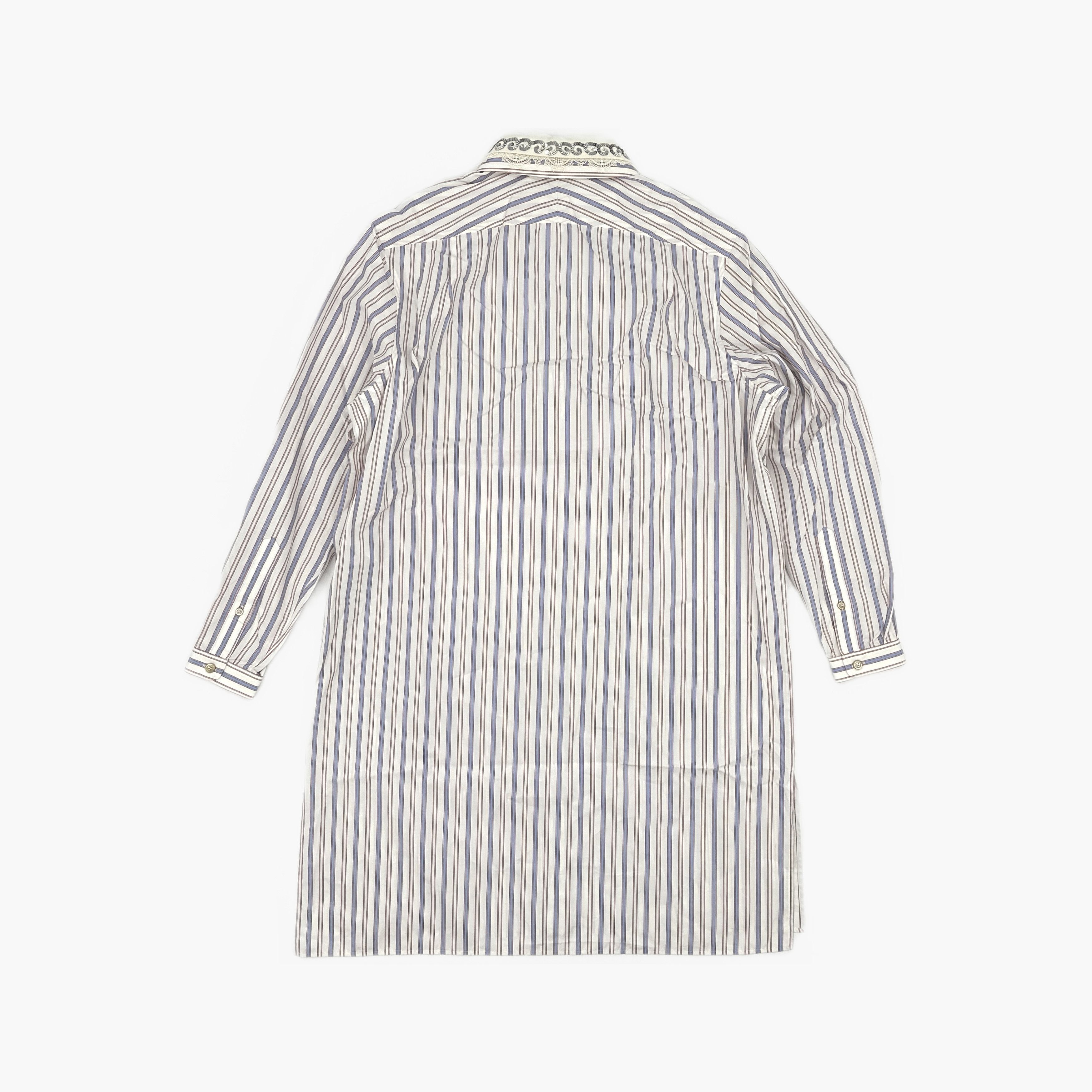 Gucci Gucci Embellished Stripe Shirt Dress Size 38 Size XS / US 0-2 / IT 36-38 - 2 Thumbnail