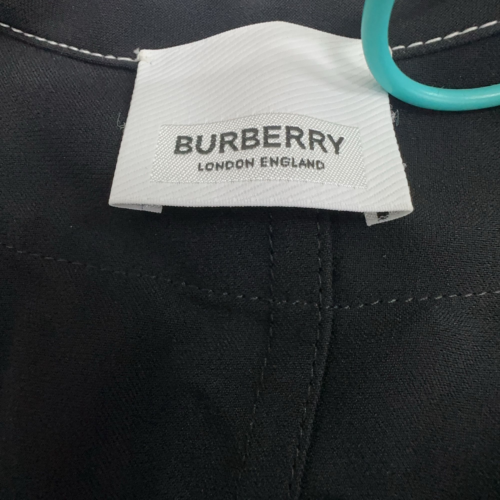 Burberry Burberry Contrast Stitch Belted Midi Dress Size 6 Size M / US 6-8 / IT 42-44 - 3 Thumbnail