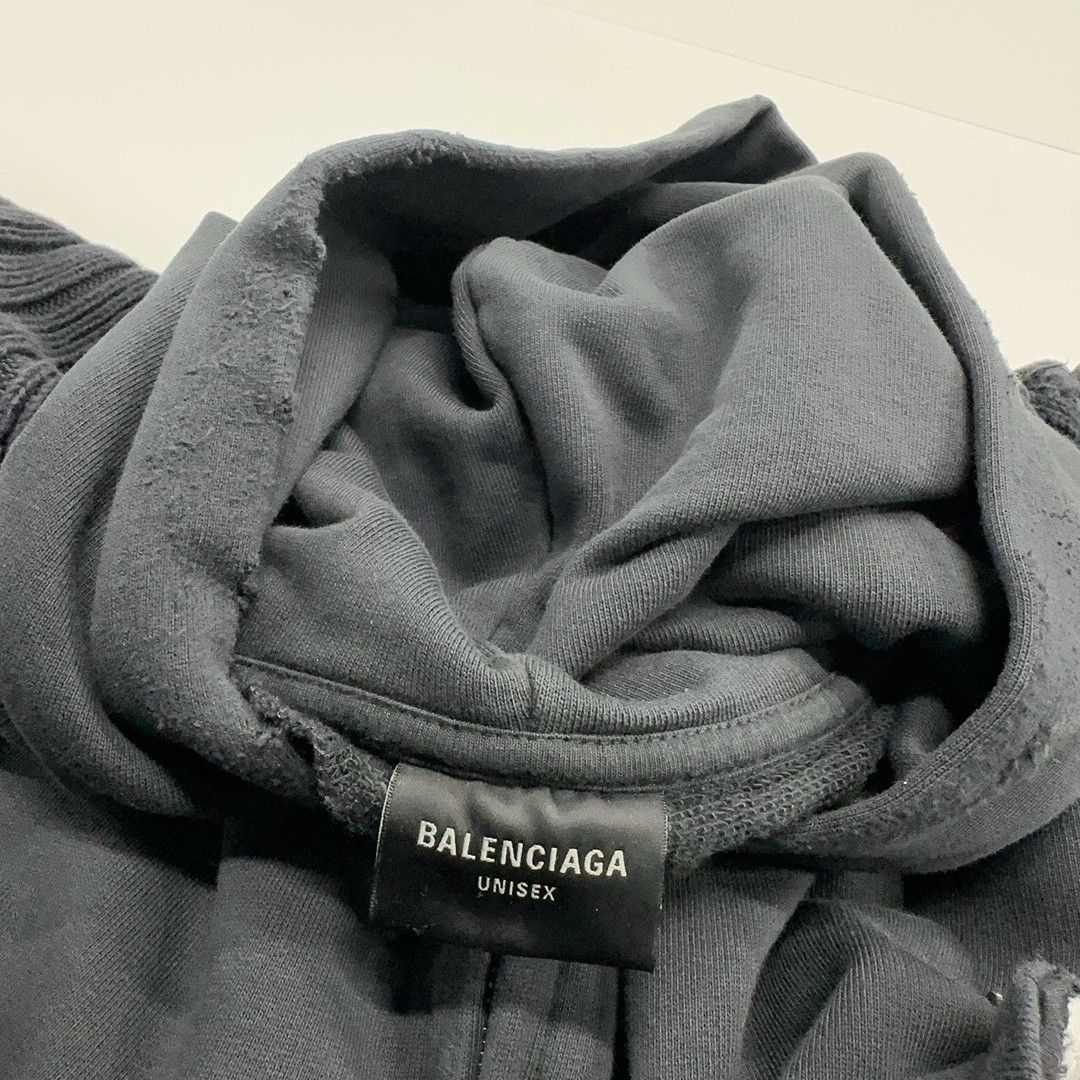 Balenciaga Balenciaga Ribbed Zip Up Hoodie Size L Size US L / EU 52-54 / 3 - 5 Thumbnail