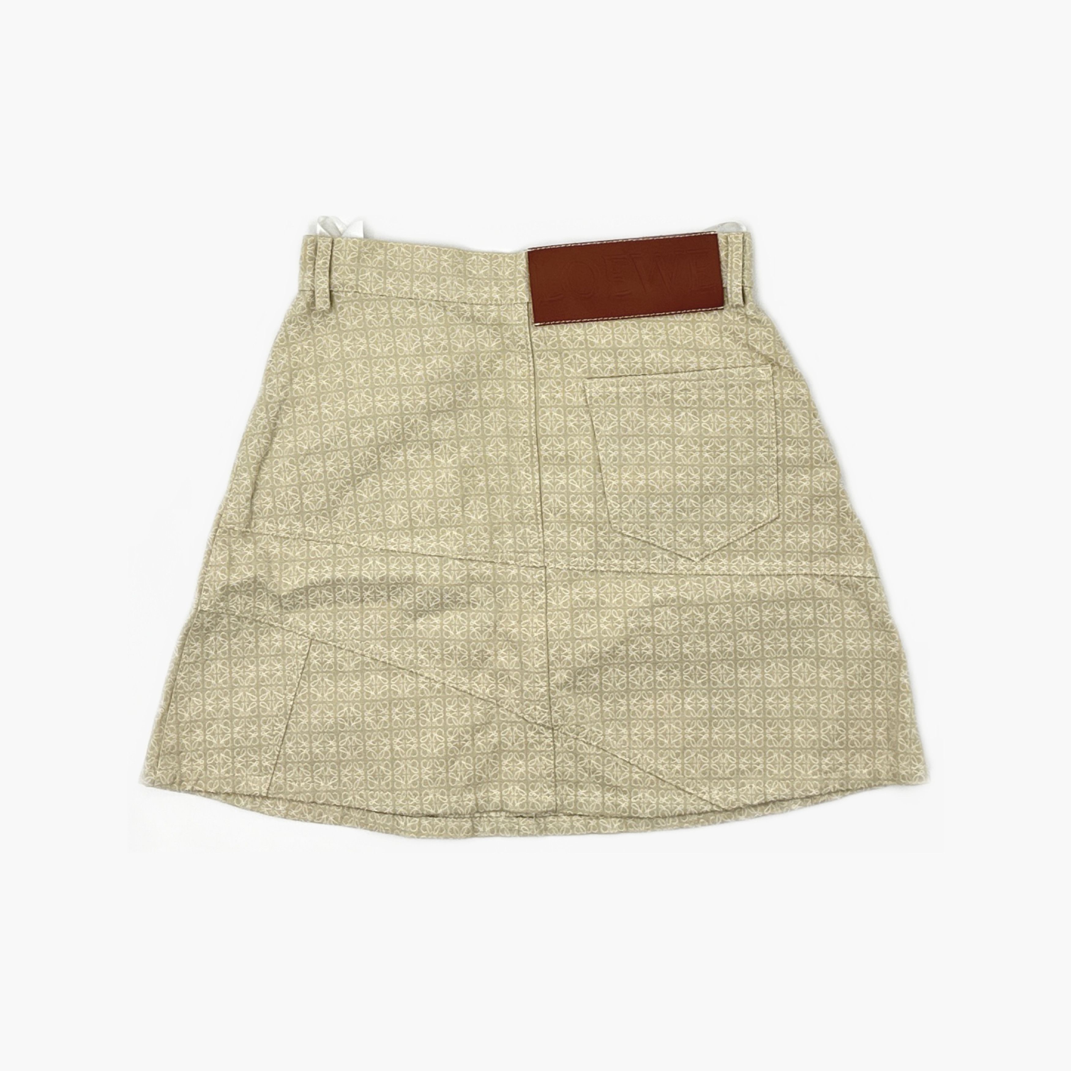 Loewe Loewe Anagram Jacquard Mini Skirt Size 34 Size 24" / US 00 / IT 34 - 2 Thumbnail