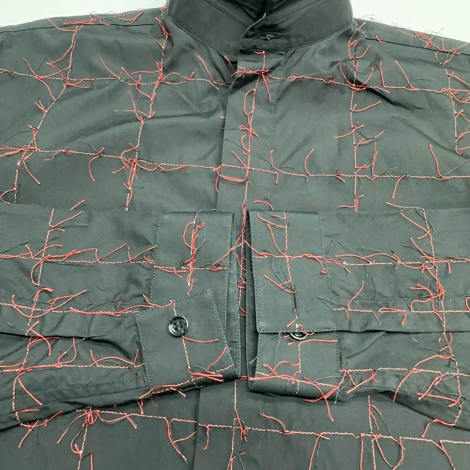 Dior Dior Red Thread Grid Button Up Shirt Size S Size US S / EU 44-46 / 1 - 6 Thumbnail