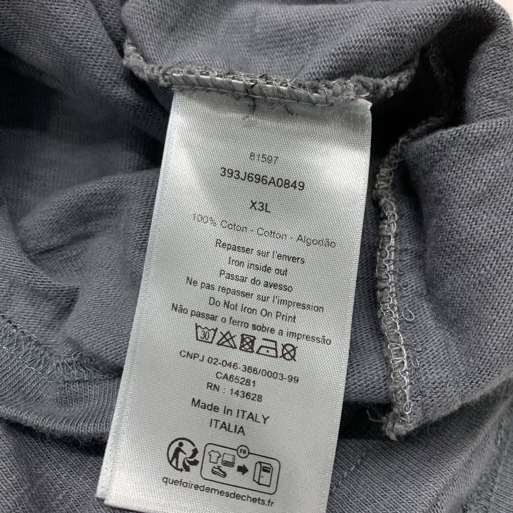 Dior Dior Logo Print T-Shirt Size 3XL Size US XXL / EU 58 / 5 - 4 Thumbnail