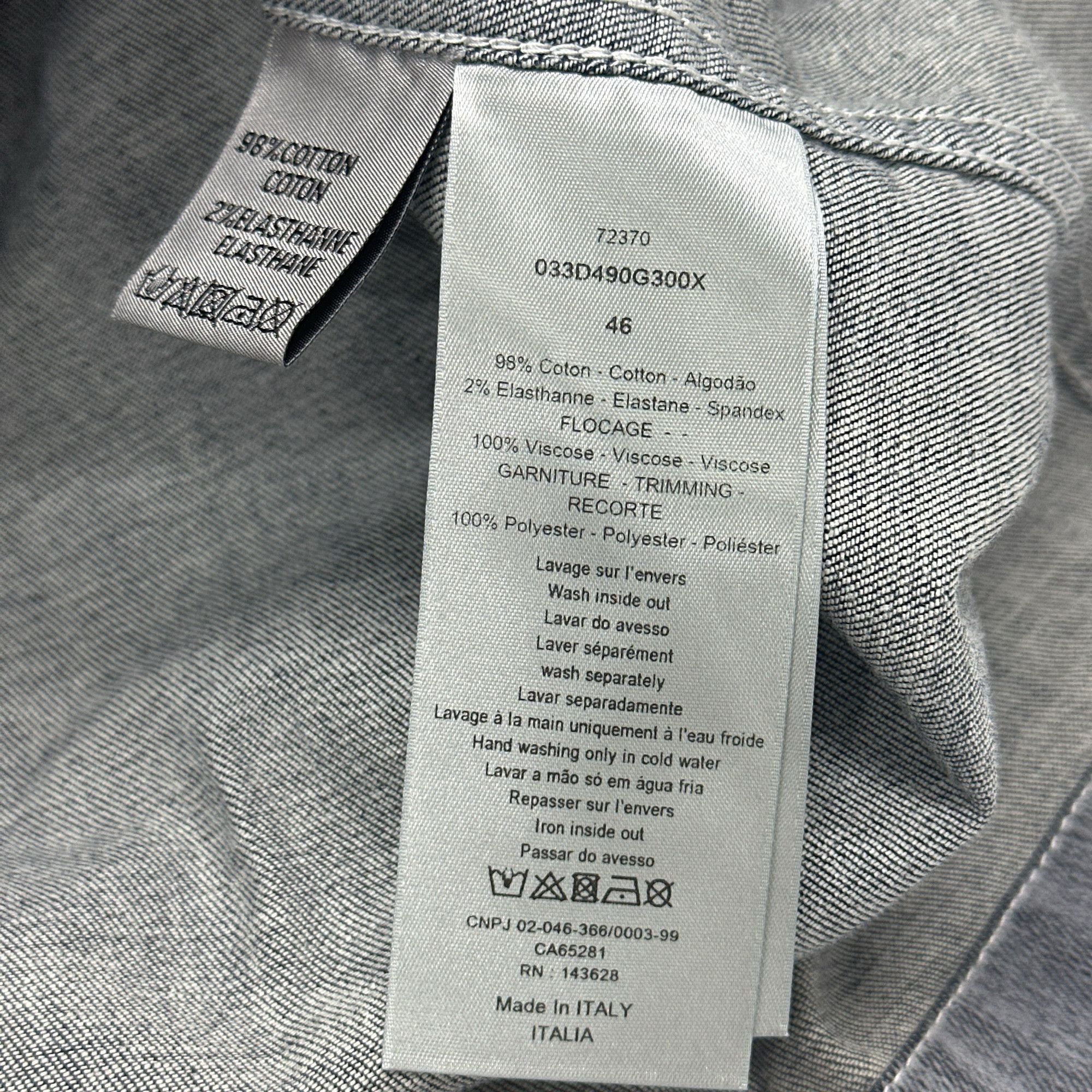 Dior Dior Logo Embroidered Denim Shirt Size 46 Size US S / EU 44-46 / 1 - 3 Thumbnail