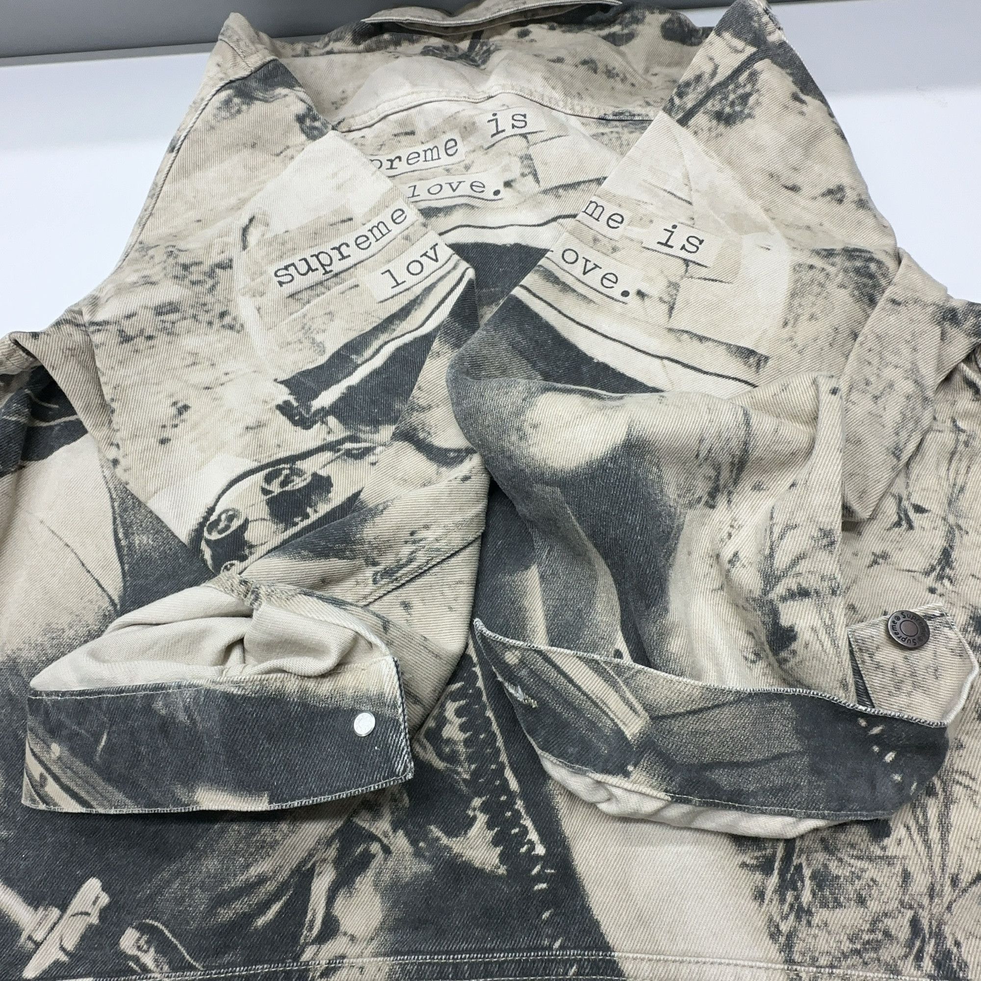 Supreme Supreme Is Love Denim Work Jacket Size M Size US M / EU 48-50 / 2 - 6 Thumbnail
