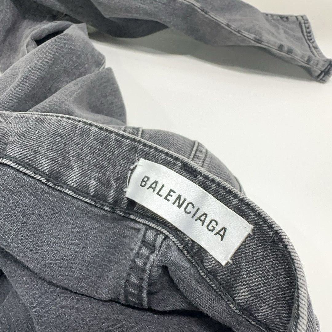 Balenciaga Balenciaga Washed Gray Denim Jeans Size 30 Size US 30 / EU 46 - 5 Thumbnail