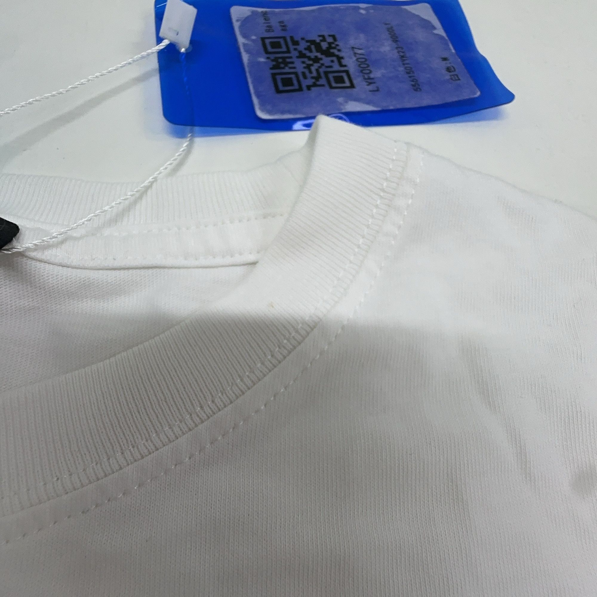 Balenciaga Balenciaga Logo T-Shirt White Size M Size US M / EU 48-50 / 2 - 6 Thumbnail