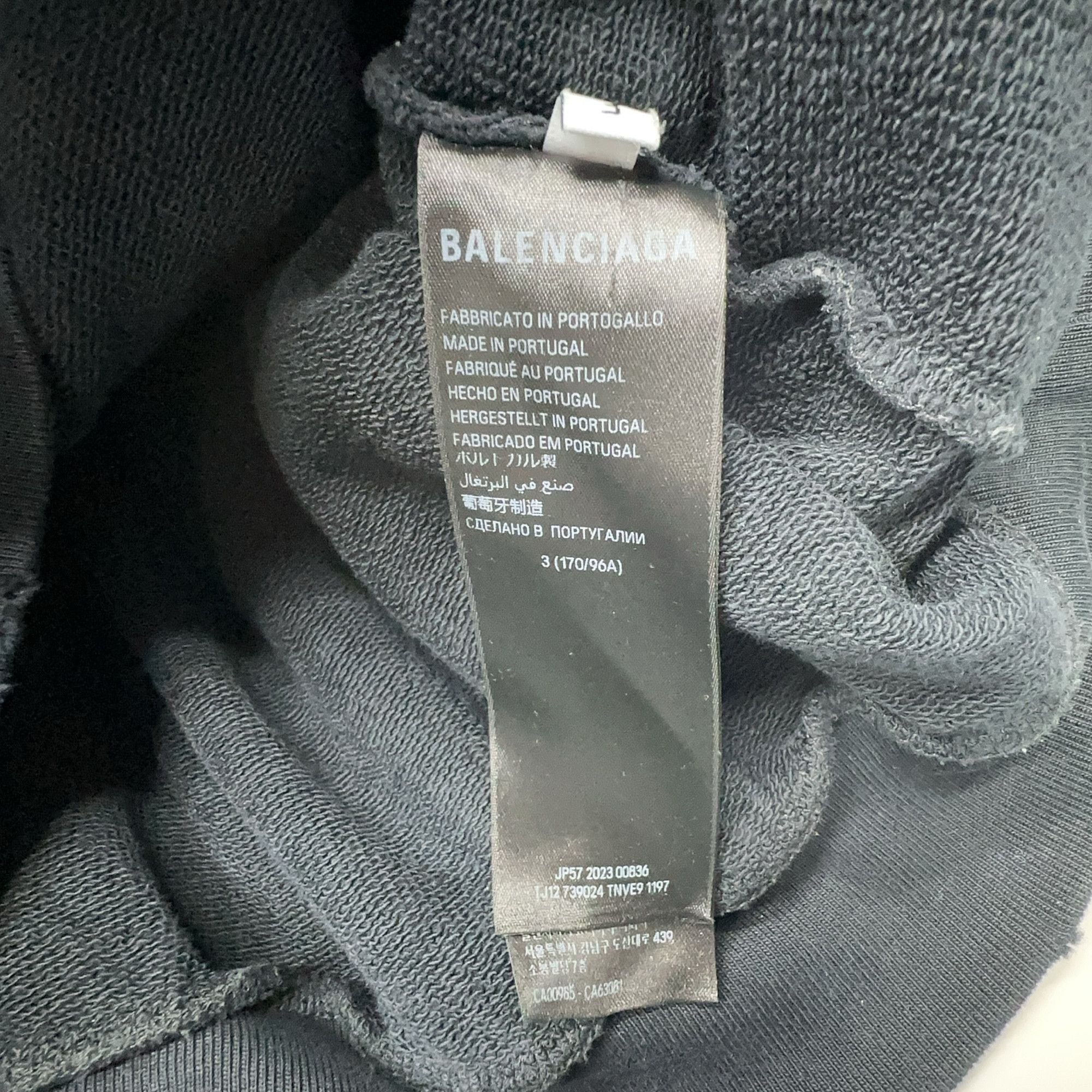 Balenciaga Balenciaga Wave Logo Hoodie Size 3 Size US L / EU 52-54 / 3 - 3 Thumbnail