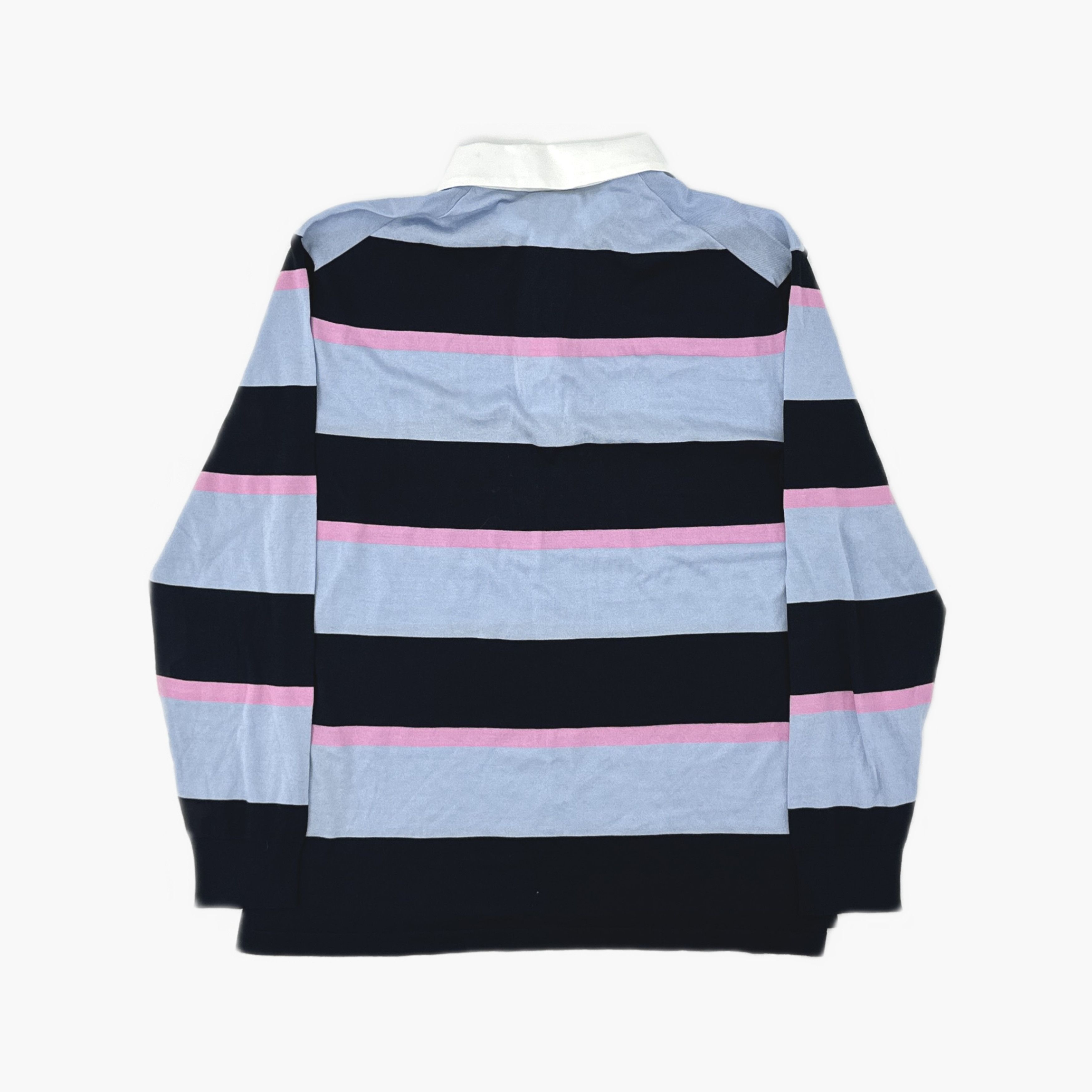 Prada Prada Striped Cotton Silk Polo Shirt Size 50 Size US M / EU 48-50 / 2 - 2 Thumbnail