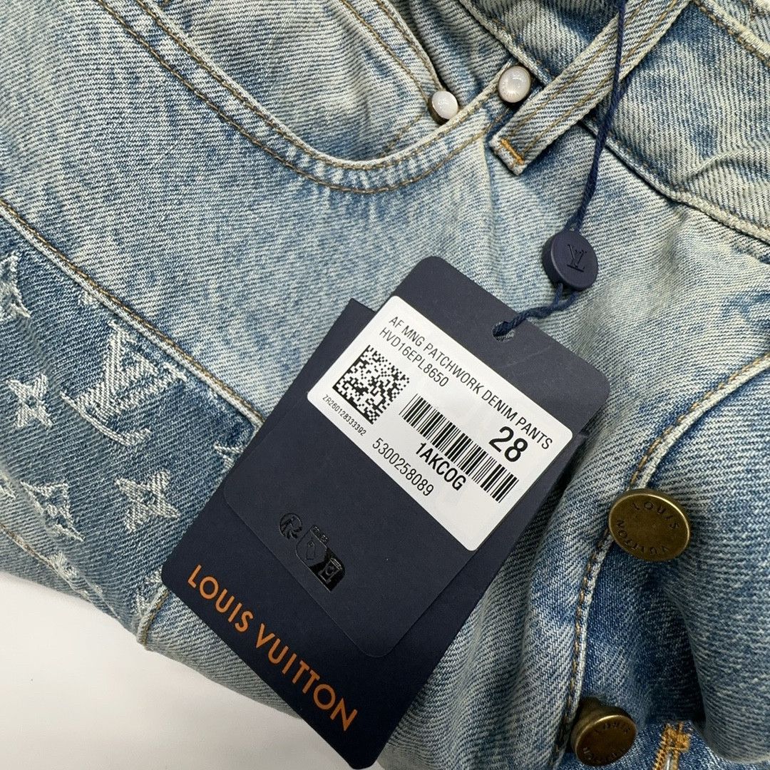 Louis Vuitton Louis Vuitton Monogram Patchwork Denim Jeans Size 28 Size US 28 / EU 44 - 3 Thumbnail