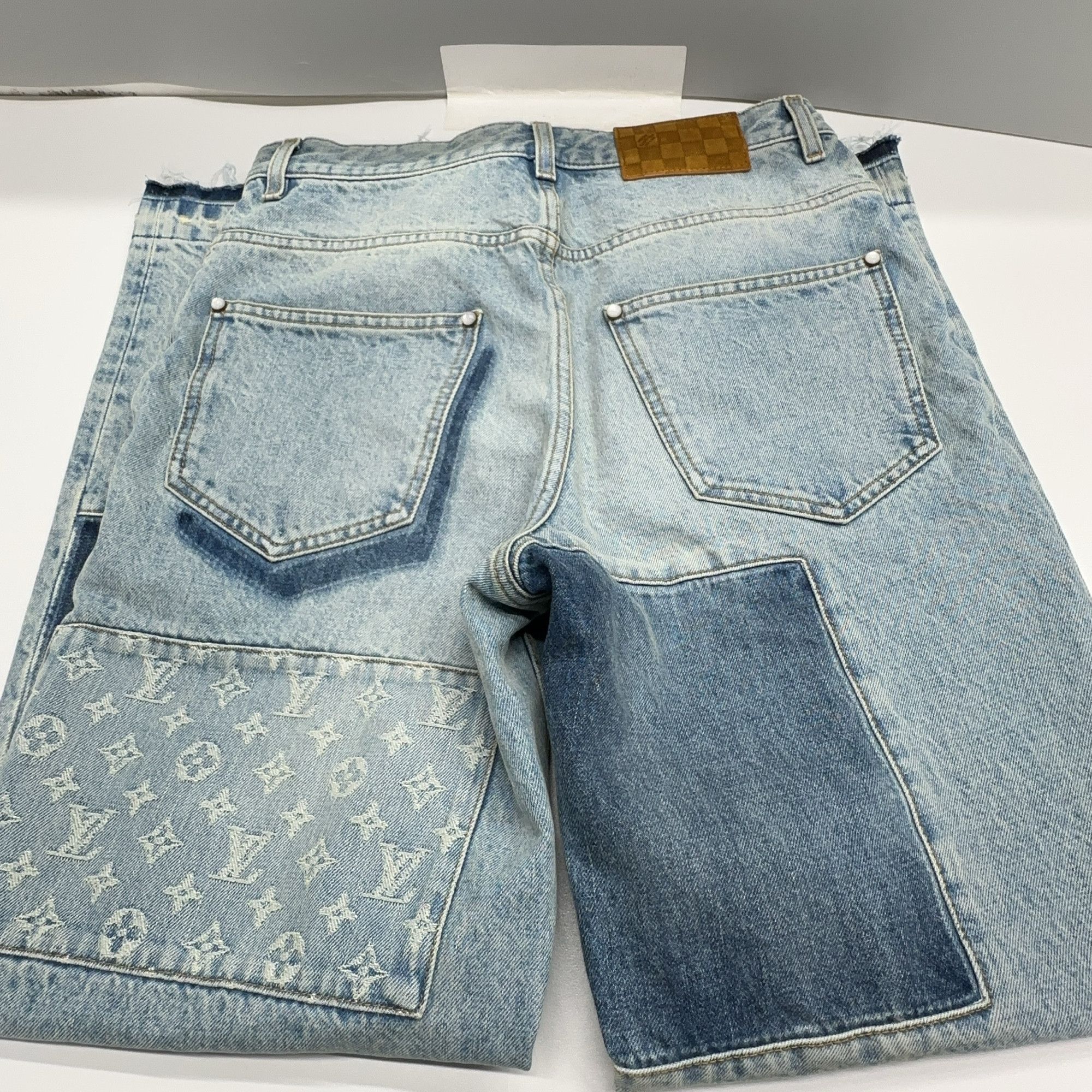 Louis Vuitton Louis Vuitton Monogram Patchwork Denim Jeans Size 28 Size US 28 / EU 44 - 9 Thumbnail