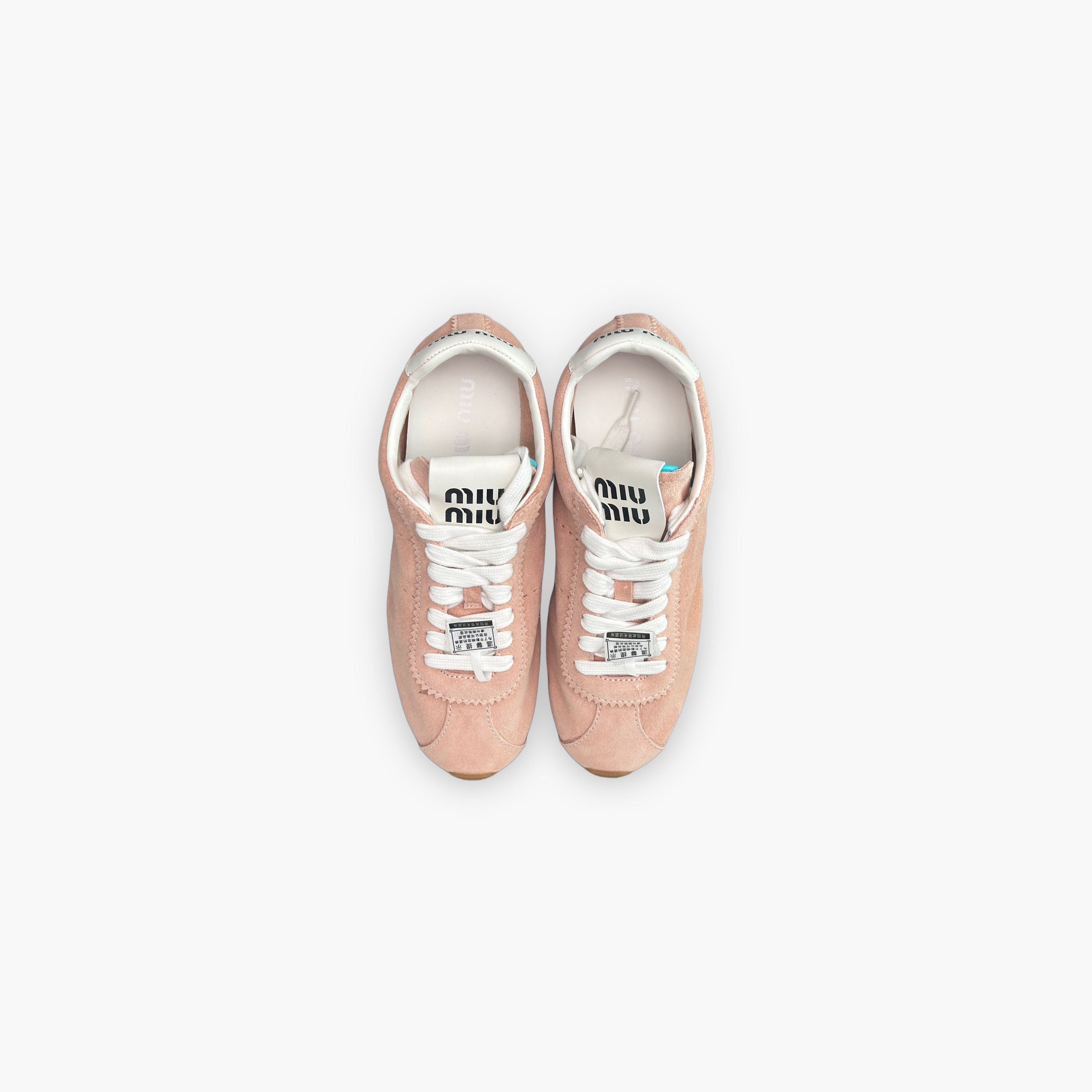 Miu Miu Miu Miu Suede Low-Top Sneakers Pink Size 36 Size US 6 / IT 36 - 9 Thumbnail