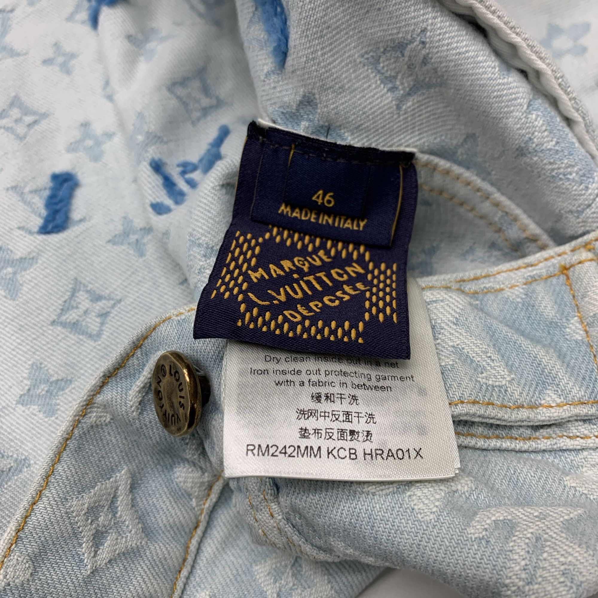 Louis Vuitton Louis Vuitton Monogram Embroidery Denim Jacket Size 46 Size US S / EU 44-46 / 1 - 4 Thumbnail