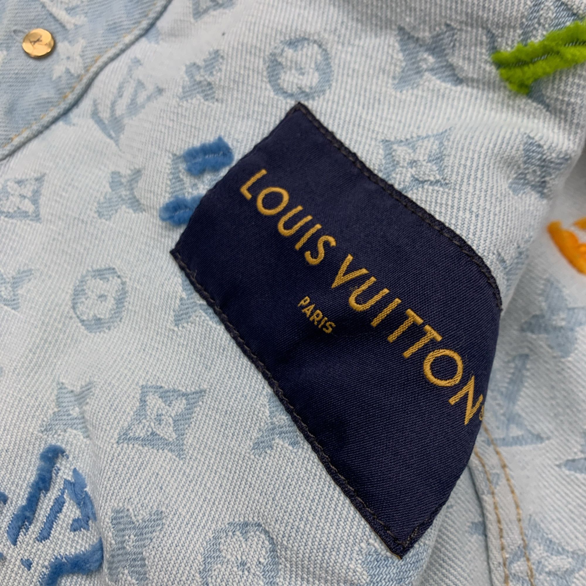 Louis Vuitton Louis Vuitton Monogram Embroidery Denim Jacket Size 46 Size US S / EU 44-46 / 1 - 3 Thumbnail