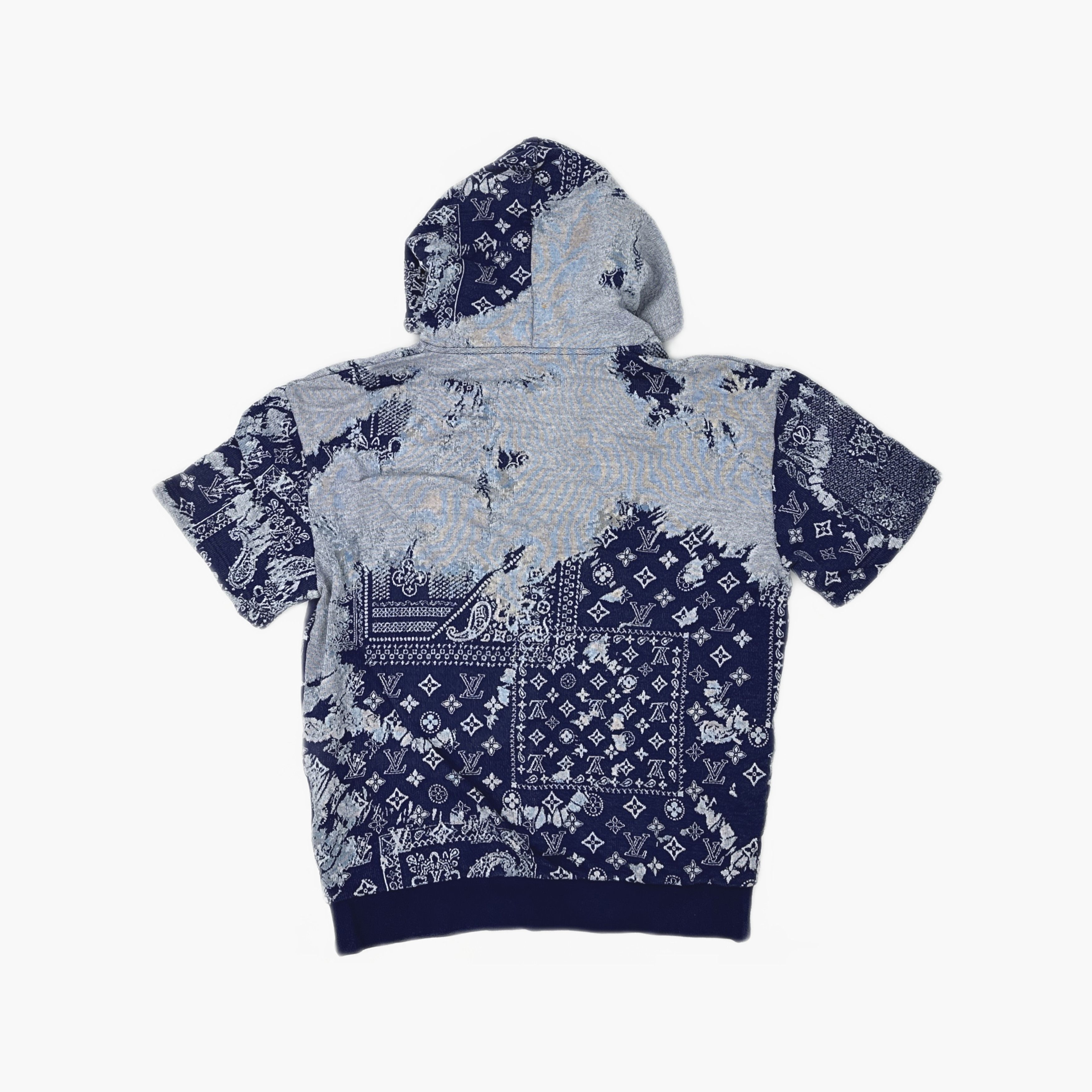 Louis Vuitton Louis Vuitton Bandana Monogram Short Sleeve Hoodie Size L Size US L / EU 52-54 / 3 - 2 Thumbnail