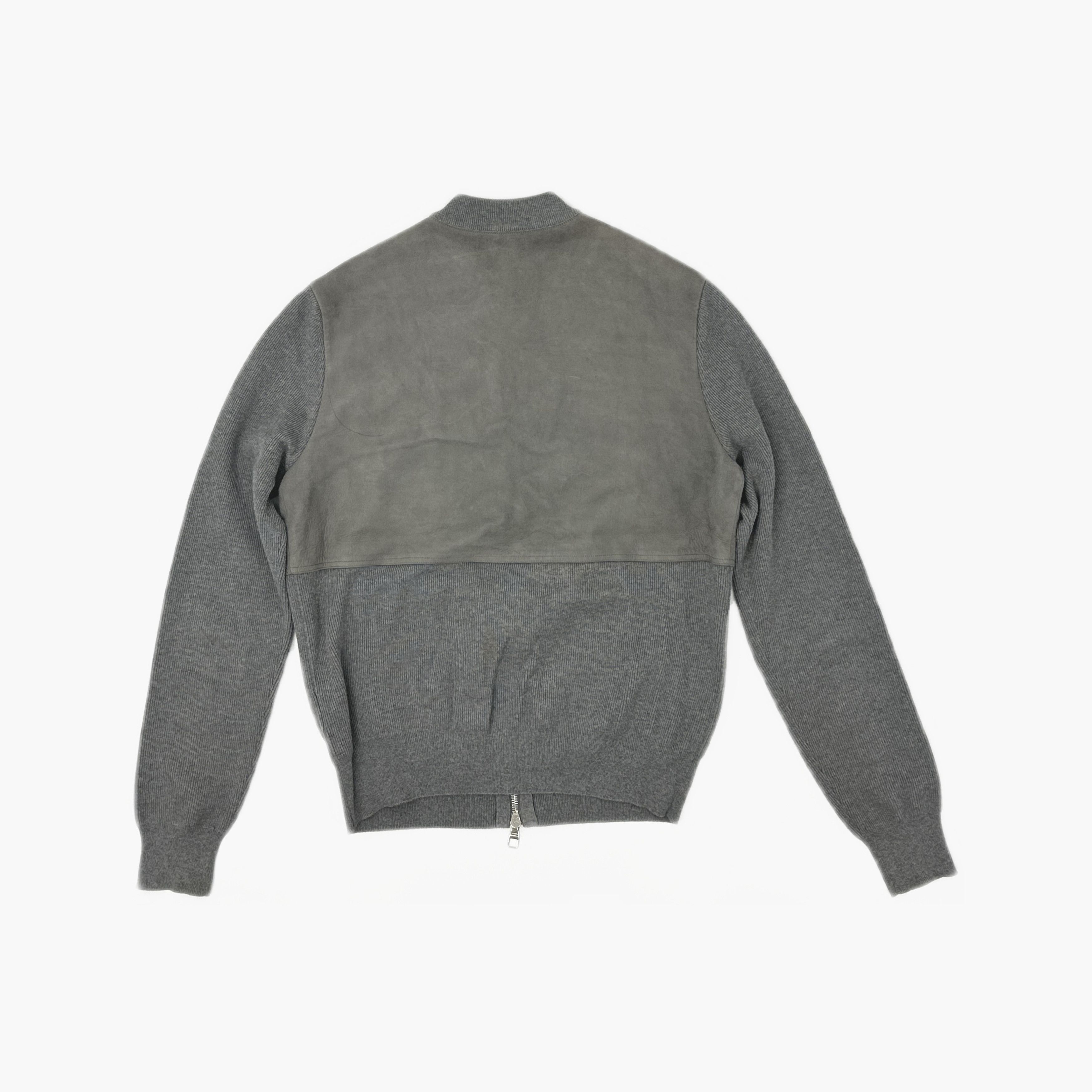 Louis Vuitton Louis Vuitton Grey Suede Knit Bomber Jacket Size S Size US S / EU 44-46 / 1 - 2 Thumbnail