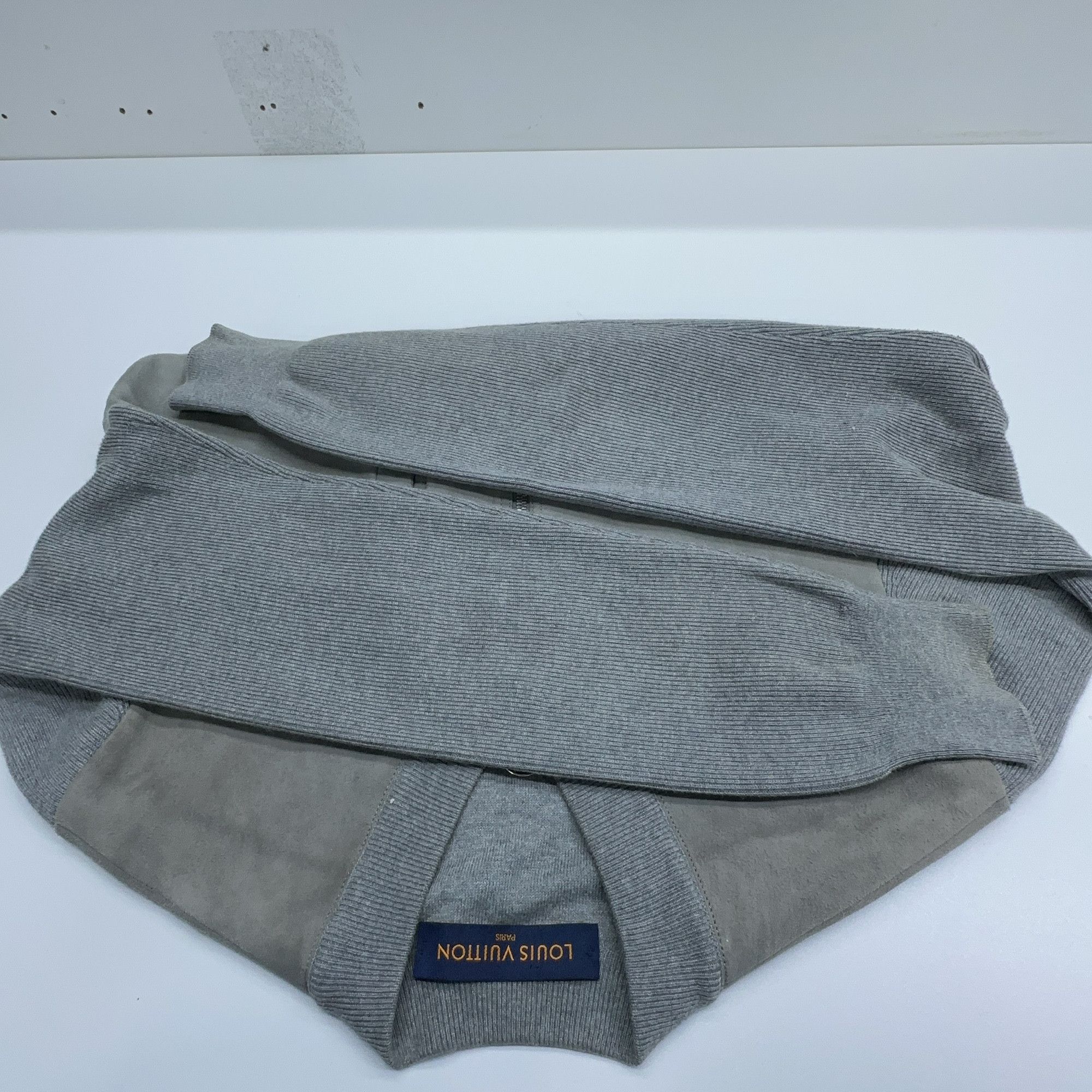 Louis Vuitton Louis Vuitton Grey Suede Knit Bomber Jacket Size S Size US S / EU 44-46 / 1 - 14 Thumbnail