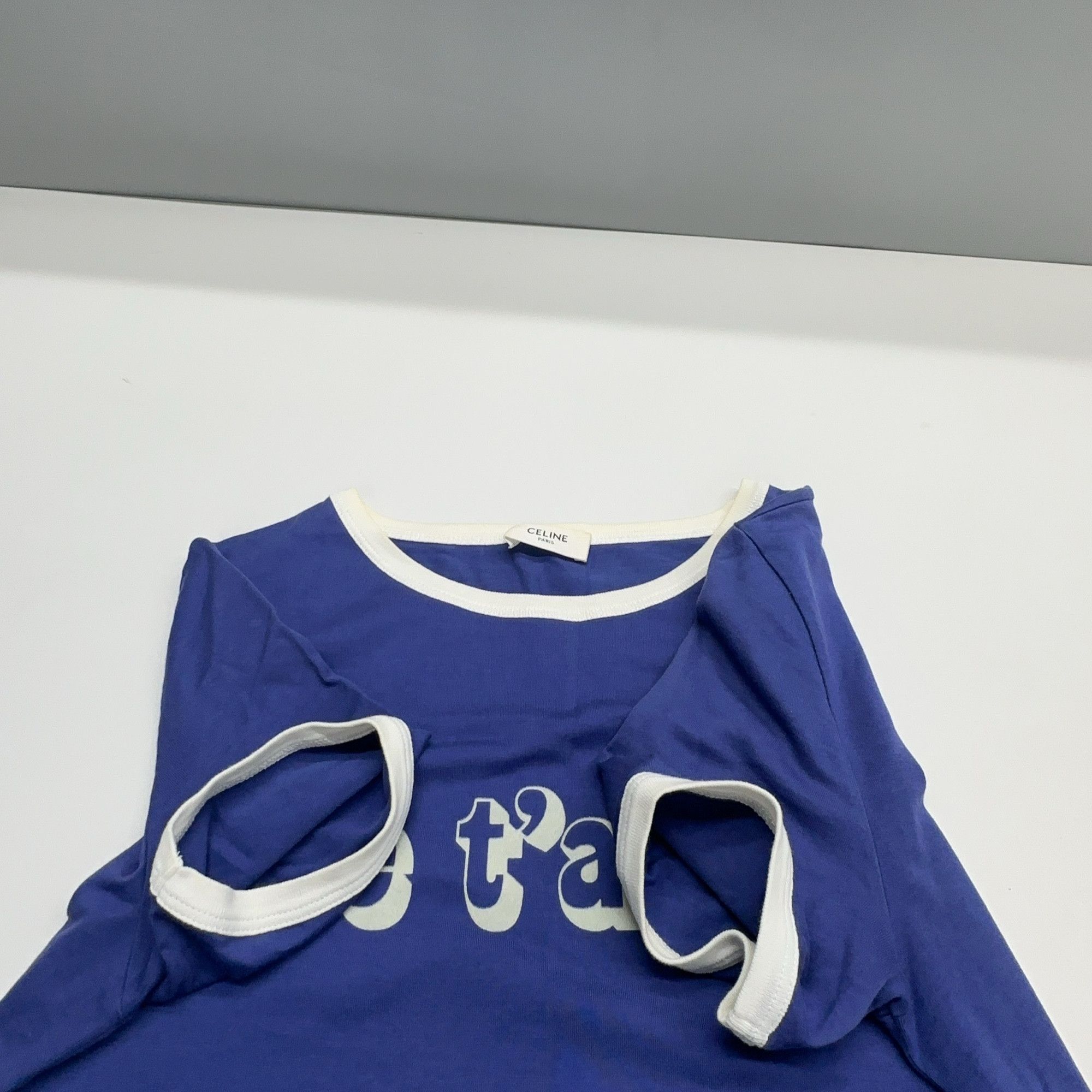 Celine Celine Je t'aime Ringer T-Shirt Size XS Size XS / US 0-2 / IT 36-38 - 9 Thumbnail