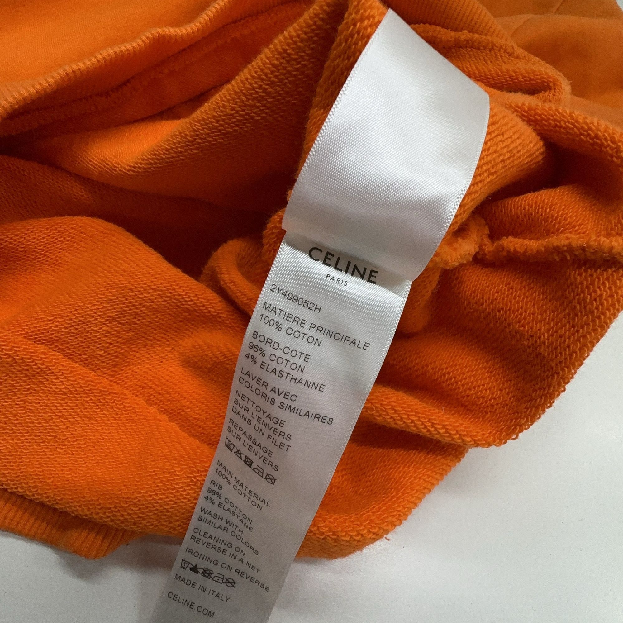 Celine Celine Logo Print Hoodie XXL Size US XXL / EU 58 / 5 - 4 Thumbnail
