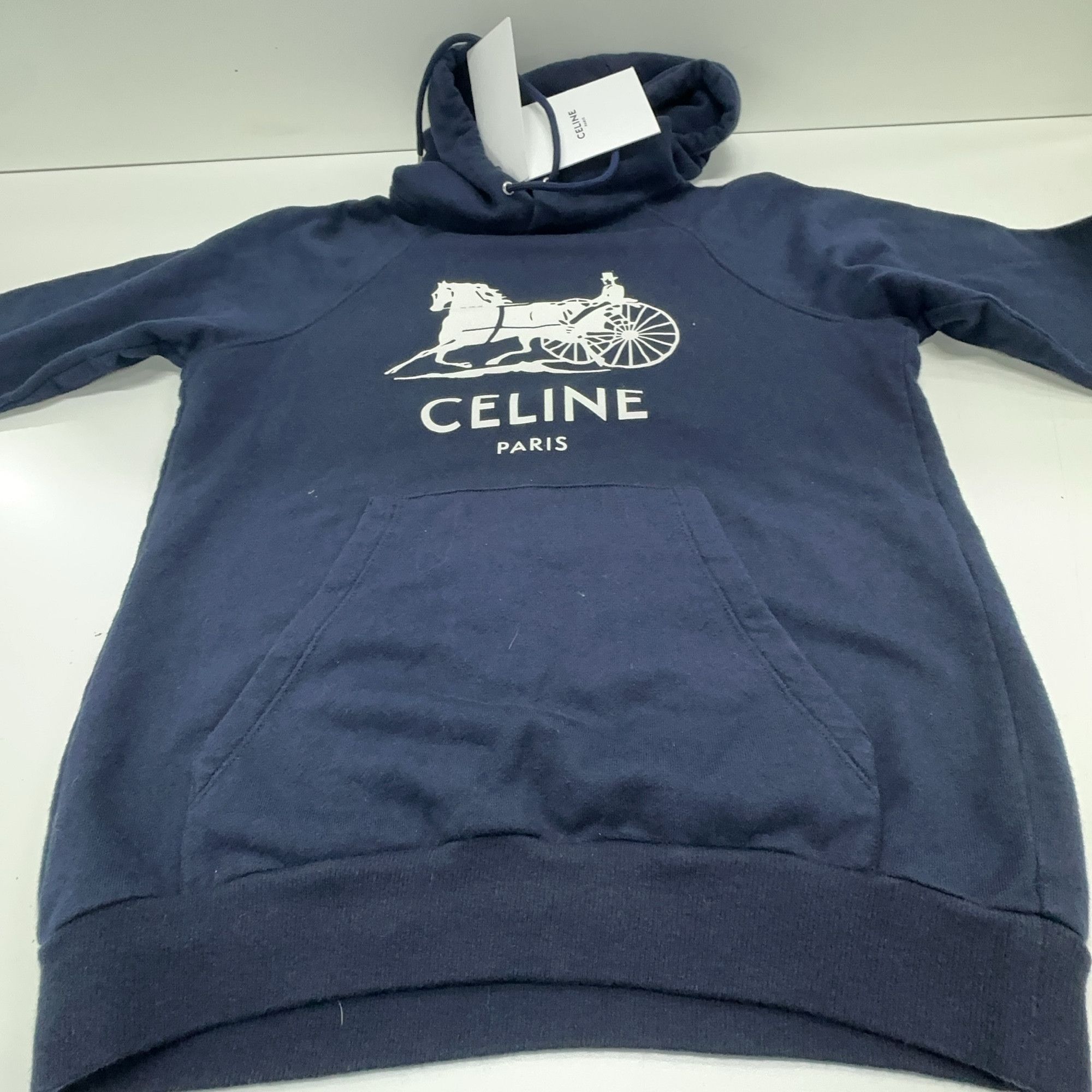 Celine Celine Sulky Logo Hoodie Size XS Size XS / US 0-2 / IT 36-38 - 10 Thumbnail