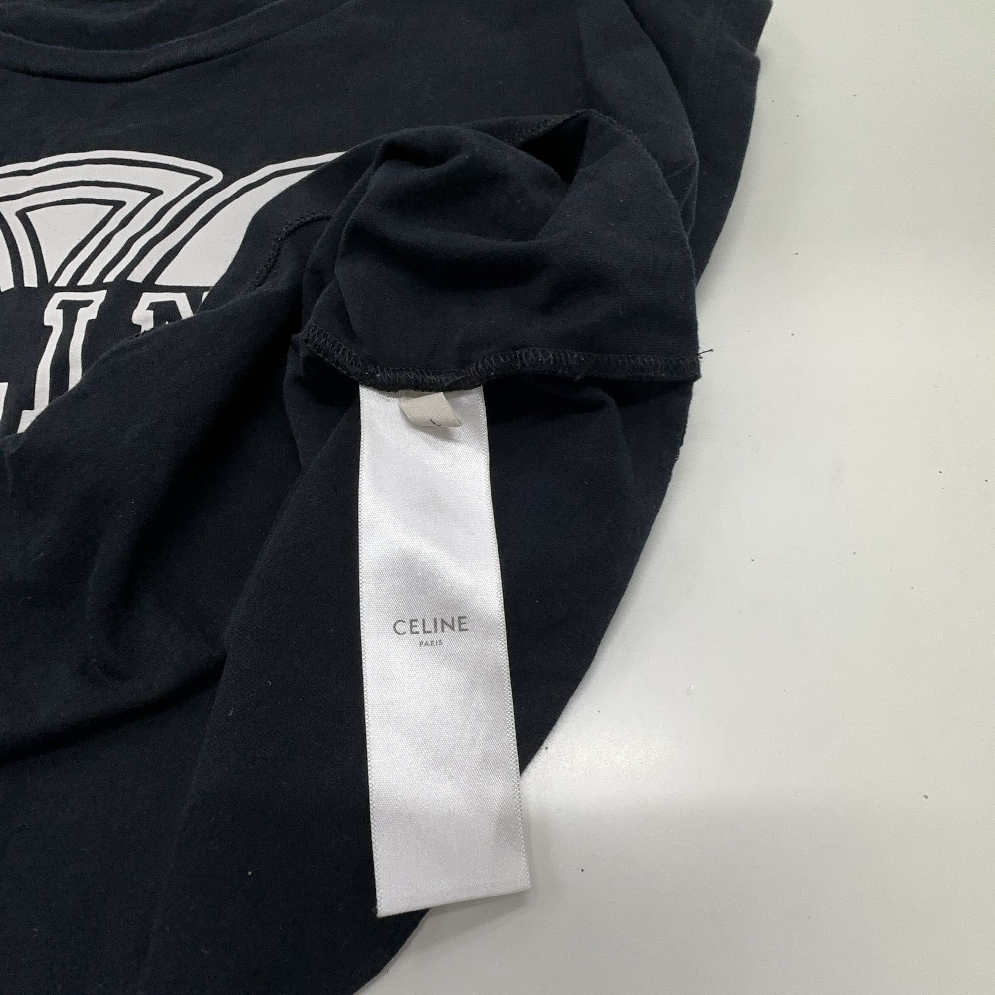 Celine Celine Triomphe Logo Tank Top Size L Size L / US 10 / IT 46 - 4 Thumbnail