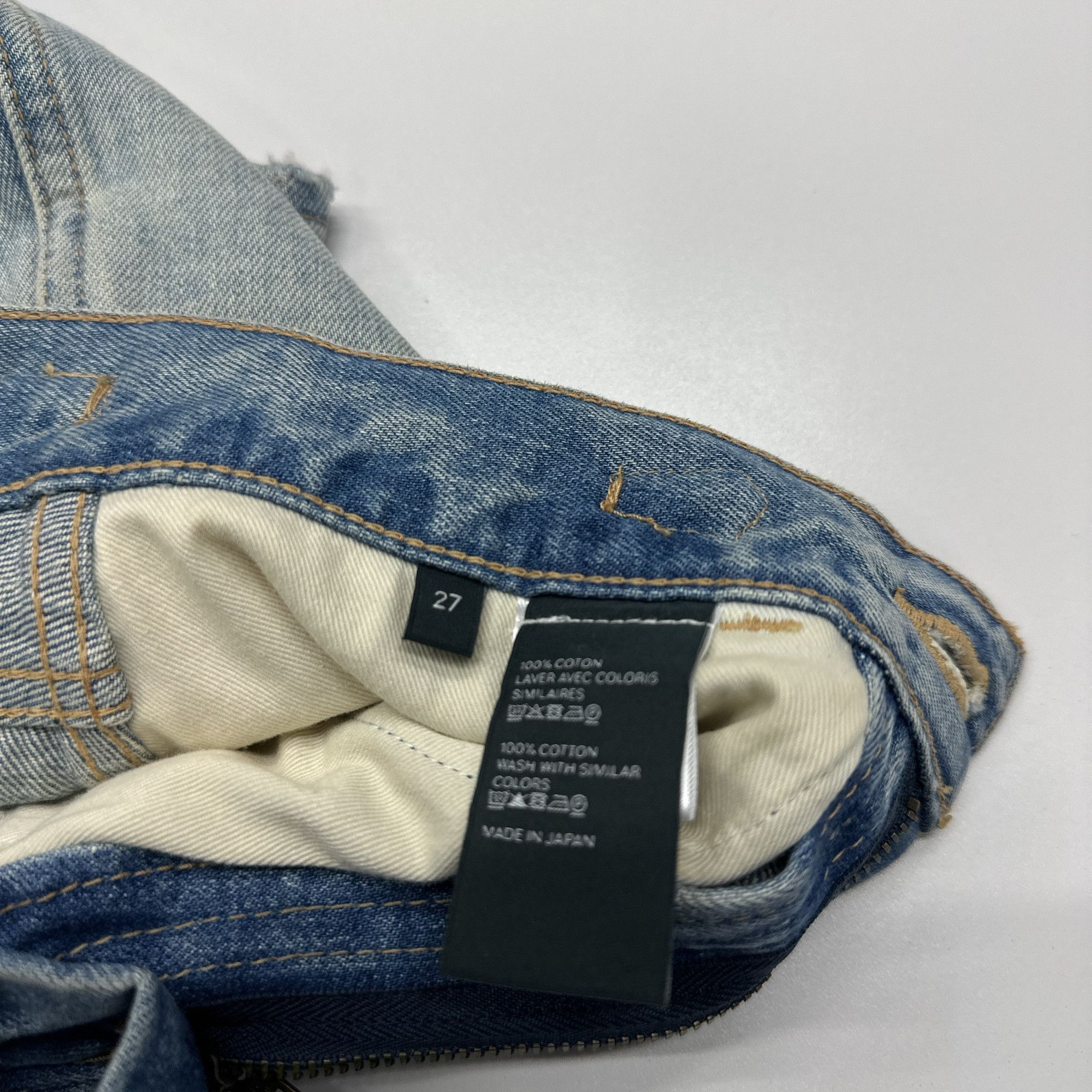 Celine Celine Chain Detail Denim Mini Skirt Size 27 Size 27" / US 4 / IT 40 - 3 Thumbnail