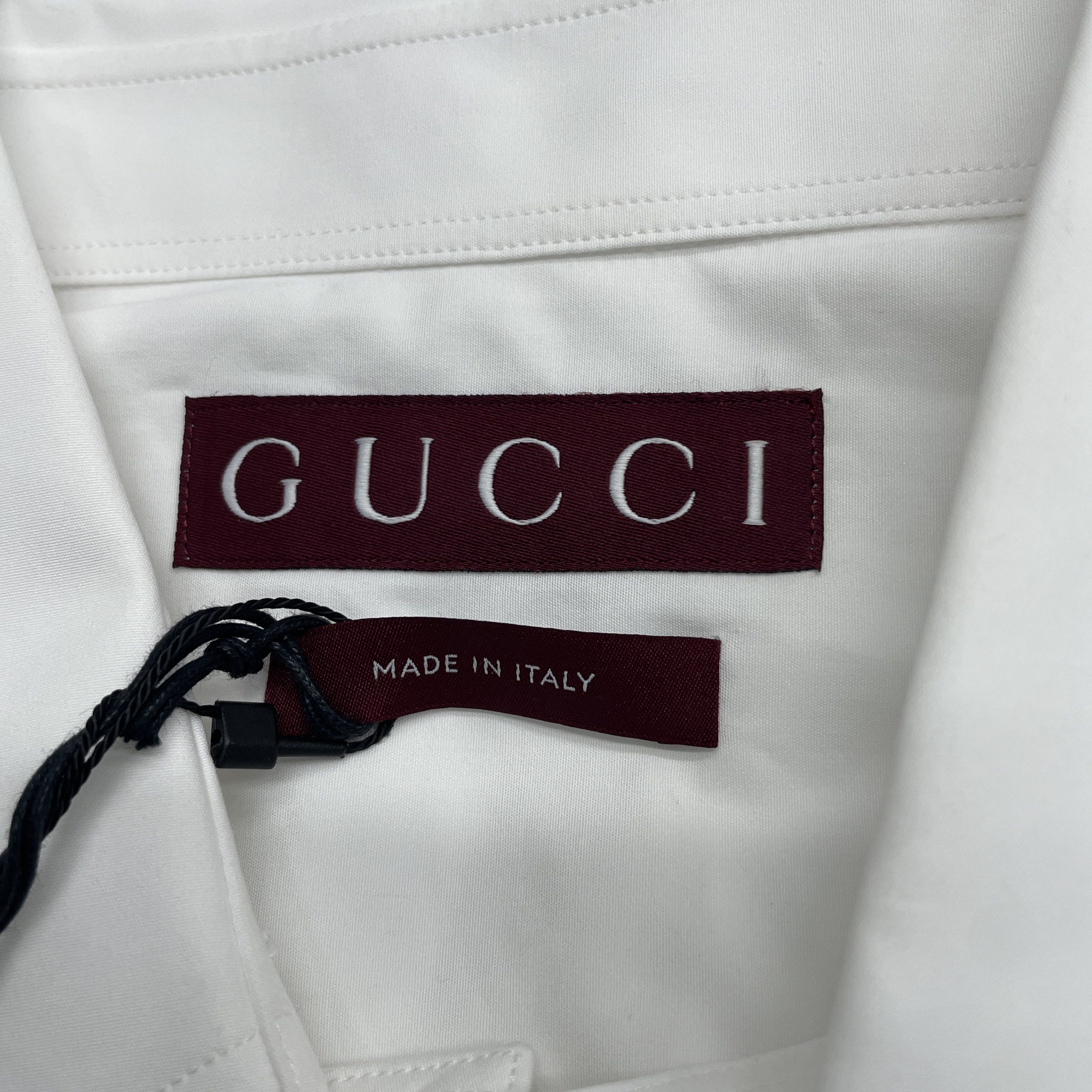 Gucci Gucci Anchor Logo Button Up Shirt Size M Size US M / EU 48-50 / 2 - 3 Thumbnail