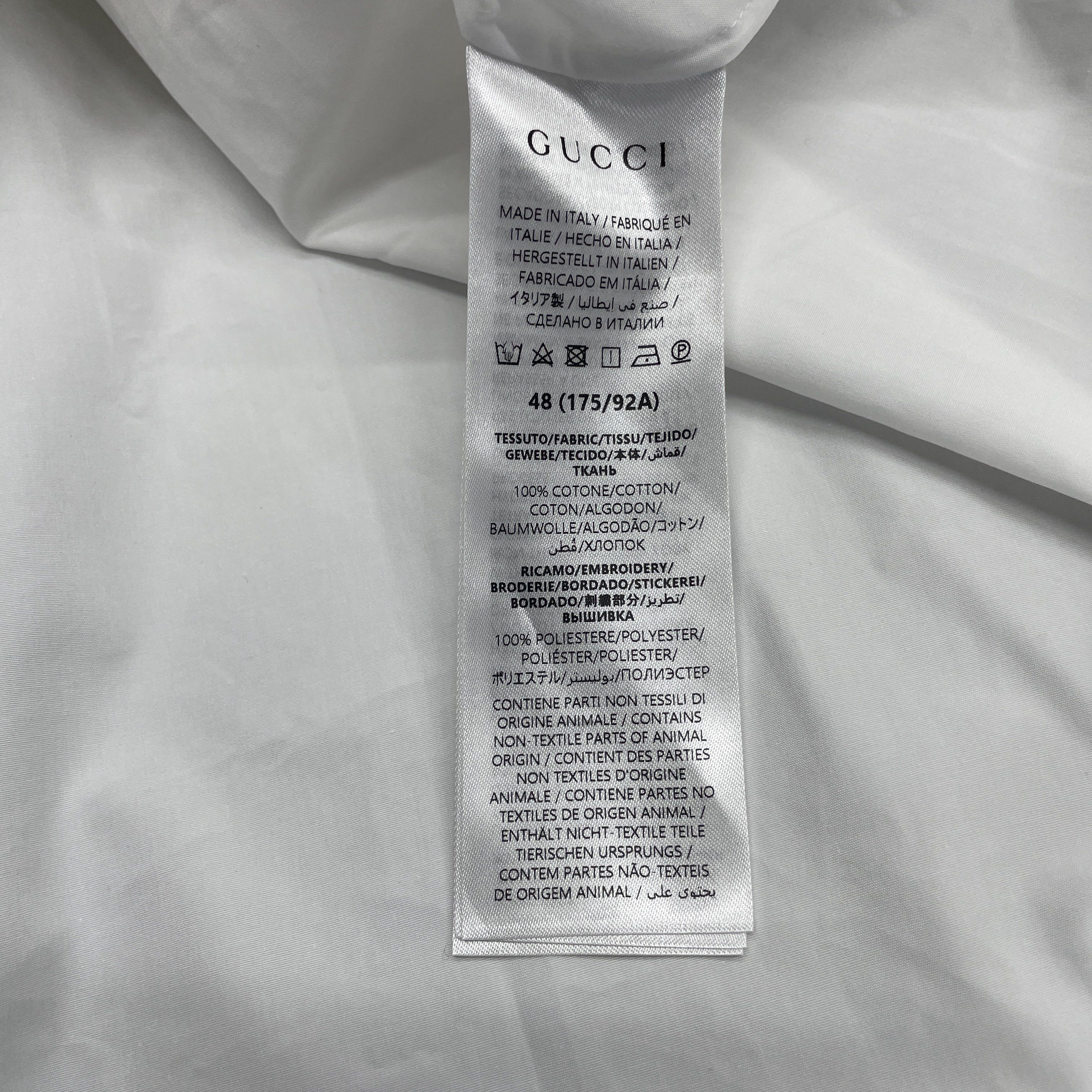 Gucci Gucci Anchor Logo Button Up Shirt Size M Size US M / EU 48-50 / 2 - 4 Thumbnail