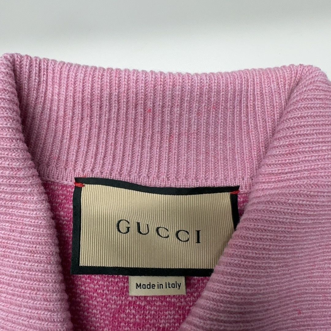 Gucci Gucci Logo Knit Polo Shirt Size S Size S / US 4 / IT 40 - 5 Thumbnail