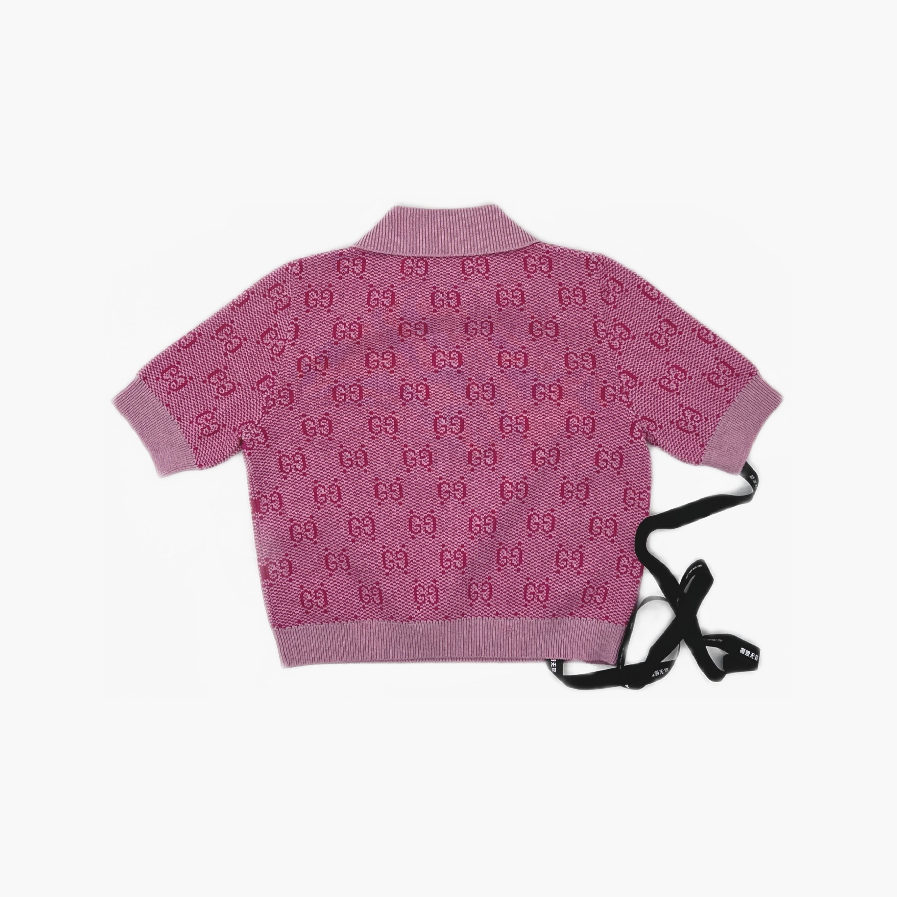 Gucci Gucci Logo Knit Polo Shirt Size S Size S / US 4 / IT 40 - 2 Thumbnail