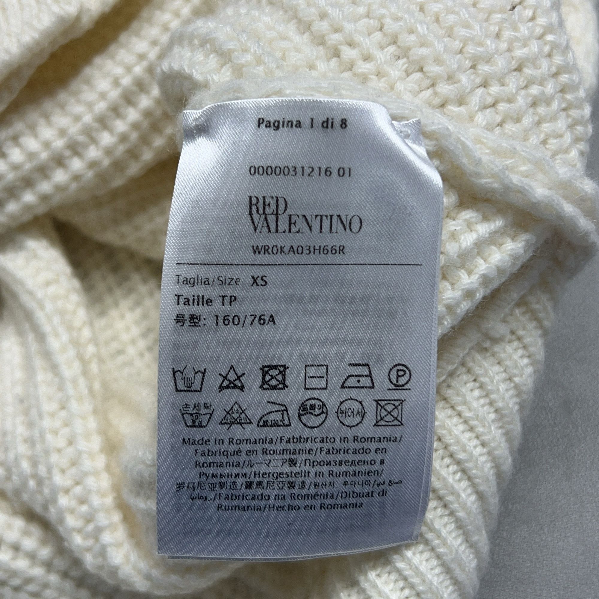 RED Valentino RED VALENTINO Logo Stripe Cardigan Size XS Size XS / US 0-2 / IT 36-38 - 5 Thumbnail