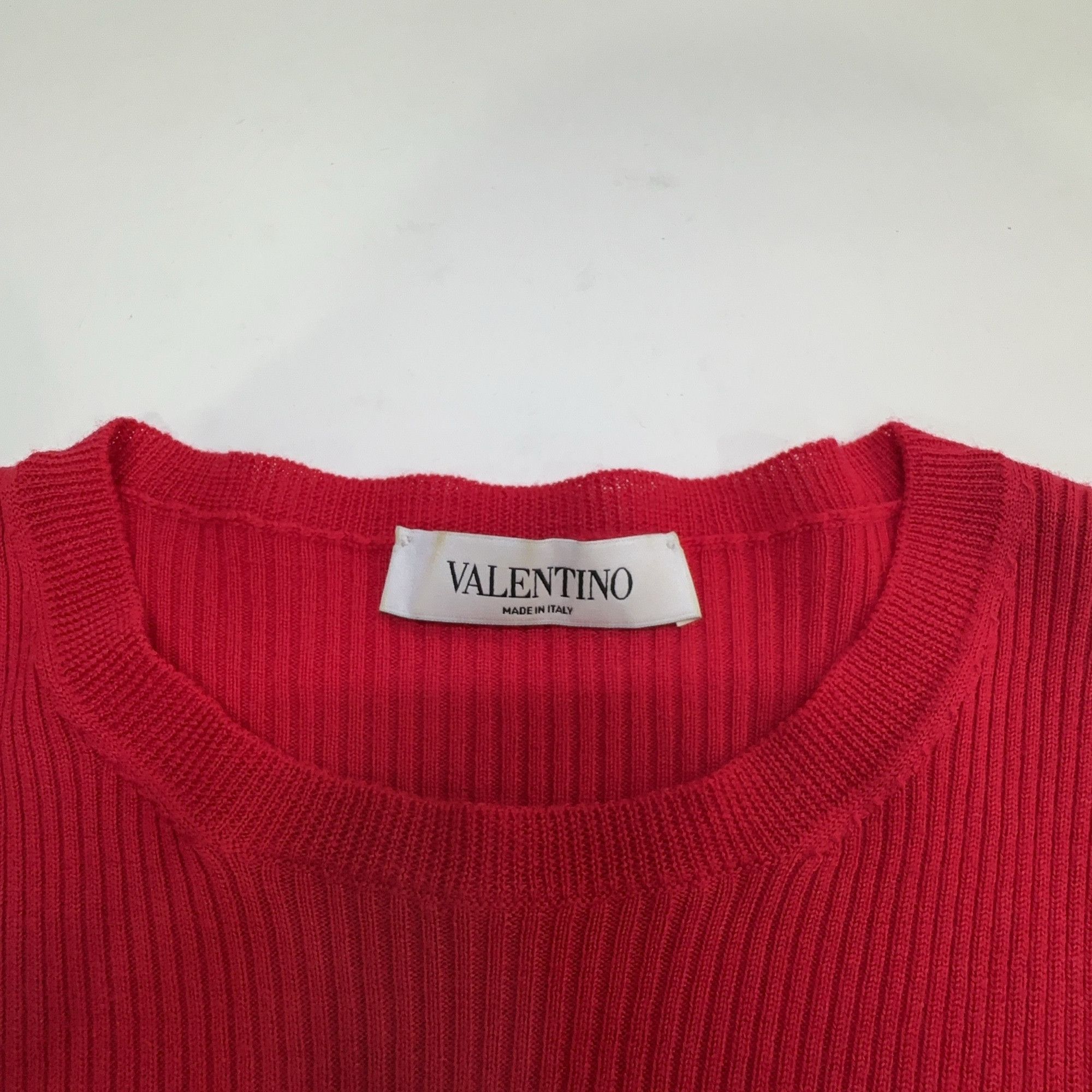 Valentino Valentino Ribbed Bow Sleeve Sweater Size S Size S / US 4 / IT 40 - 6 Thumbnail