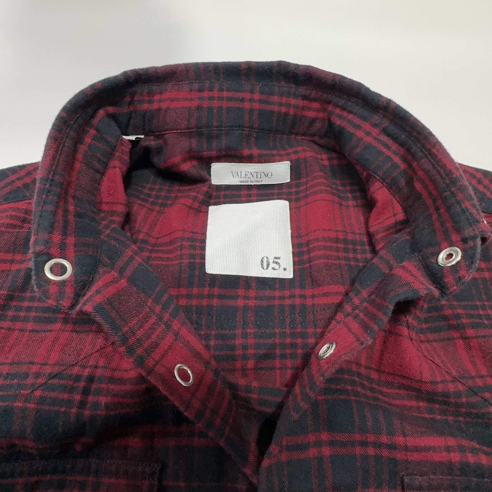 Valentino Valentino Studded Plaid Button Up Shirt Size L Size US L / EU 52-54 / 3 - 5 Thumbnail