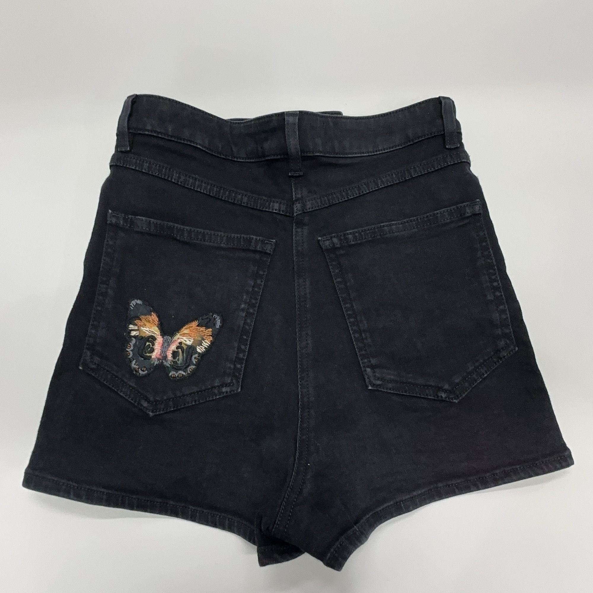 Valentino Valentino Butterfly Embroidered Denim Shorts Size 24 Size 24" / US 00 / IT 34 - 9 Thumbnail