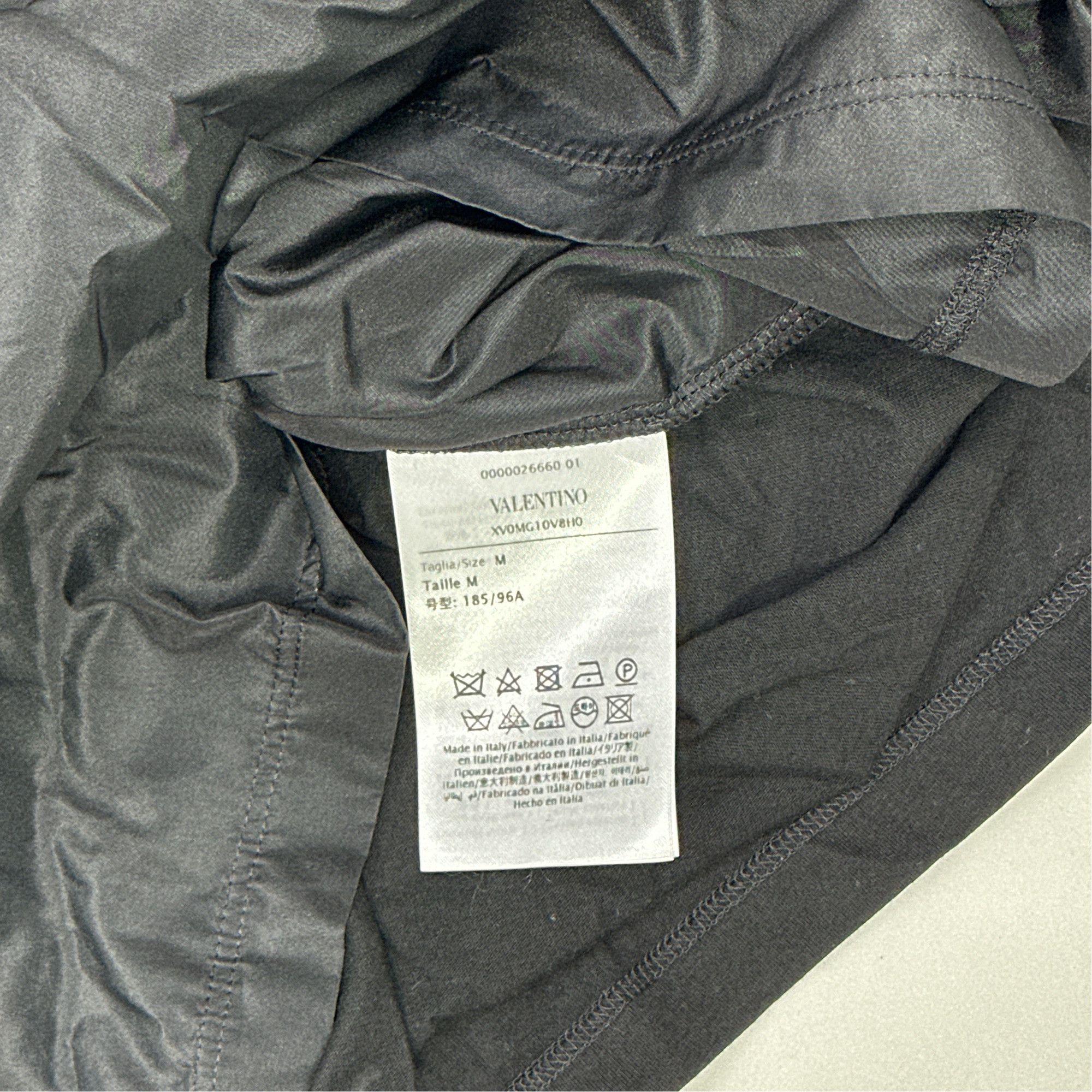 Valentino Valentino Black Cotton Blend T-Shirt Size M Size US M / EU 48-50 / 2 - 2 Thumbnail